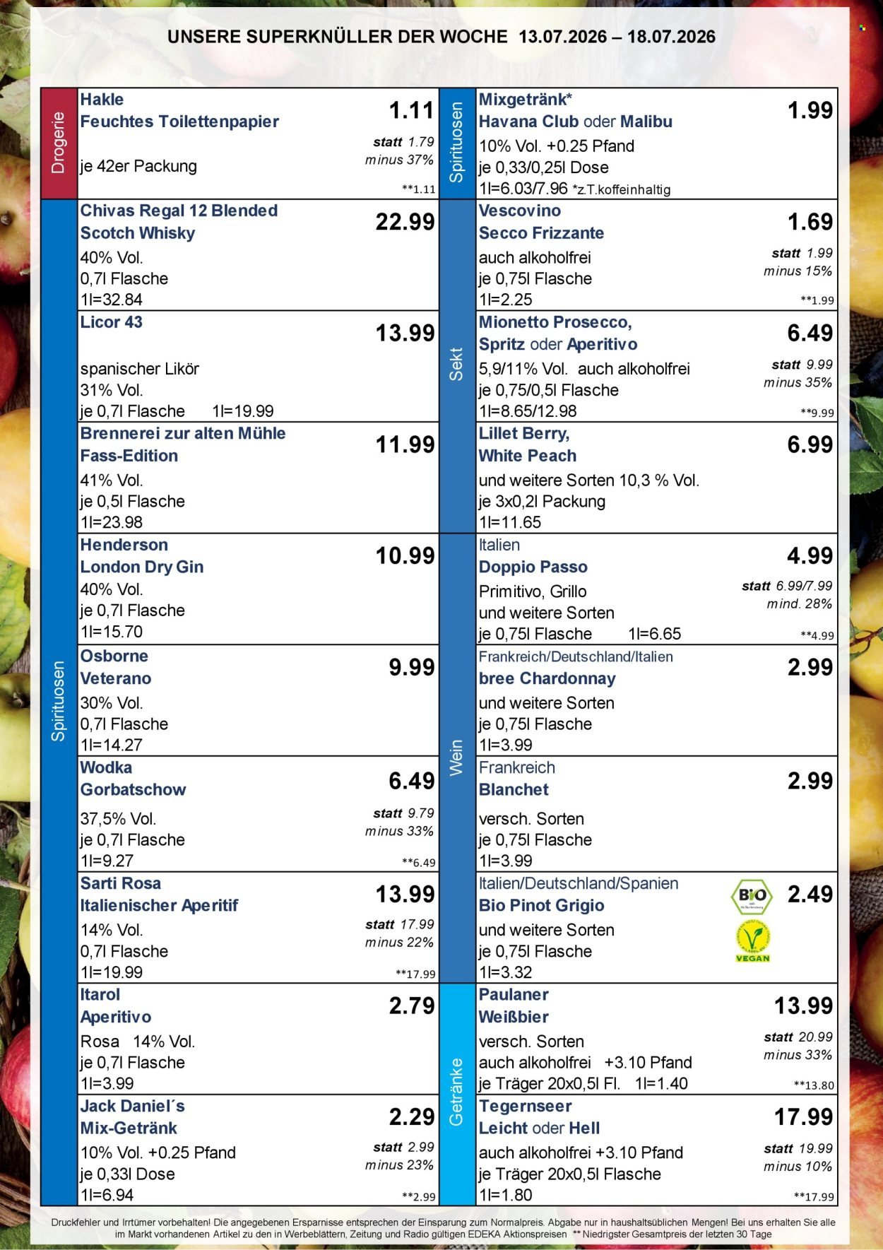 EDEKA Prospekt - Ab Montag 13.07.2026
