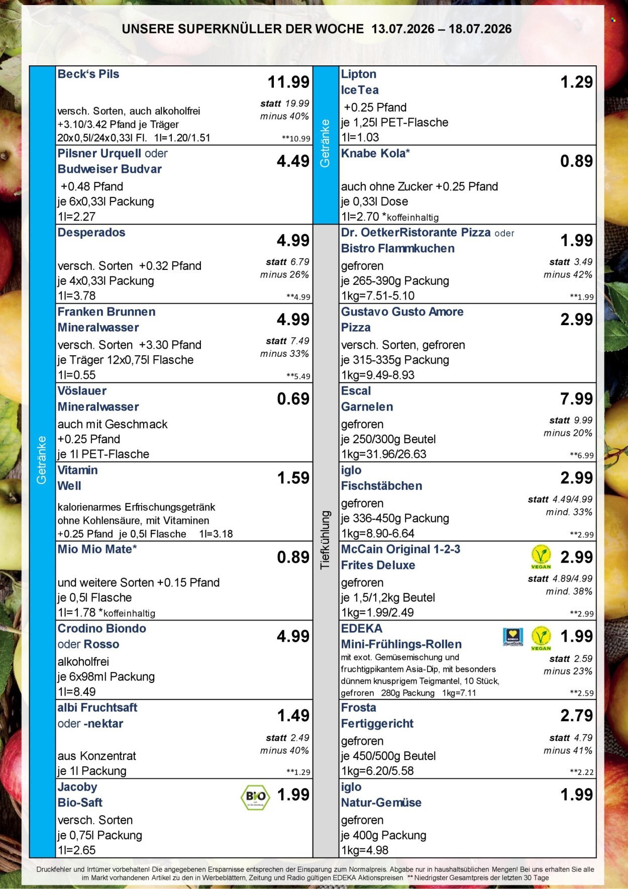EDEKA Prospekt - Ab Montag 13.07.2026
