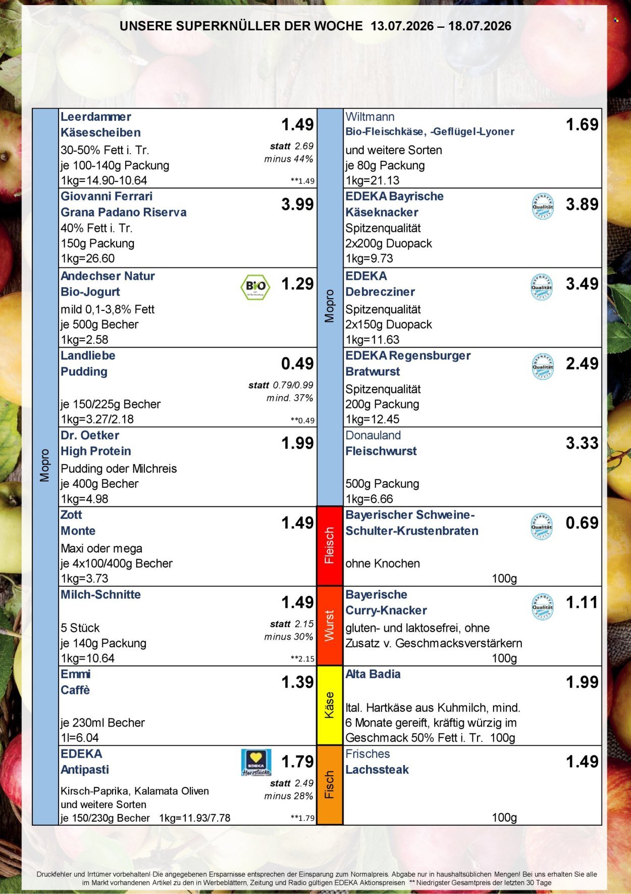 EDEKA Prospekt - Ab Montag 13.07.2026