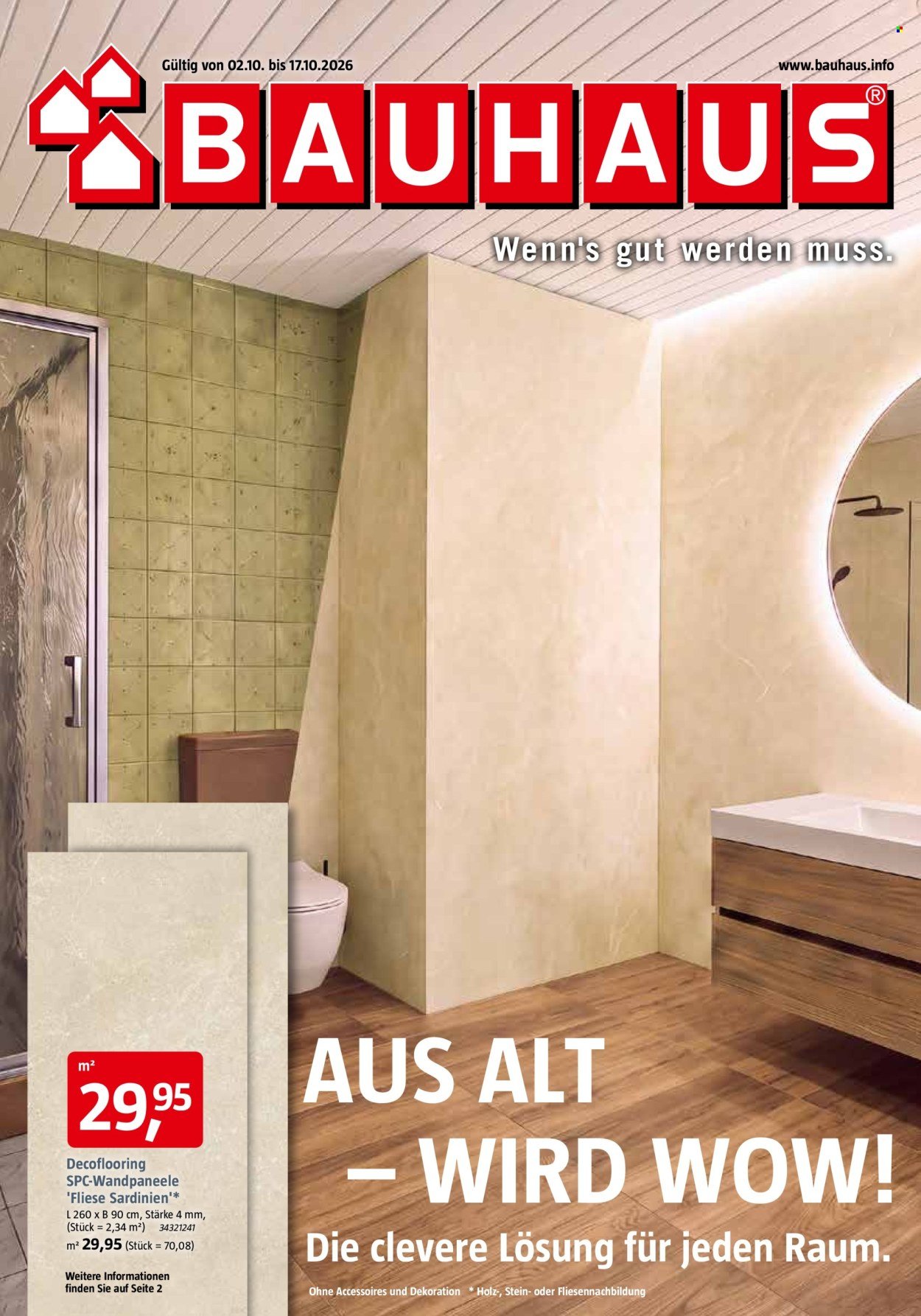BAUHAUS Prospekt - Ab Freitag 2.10.2026