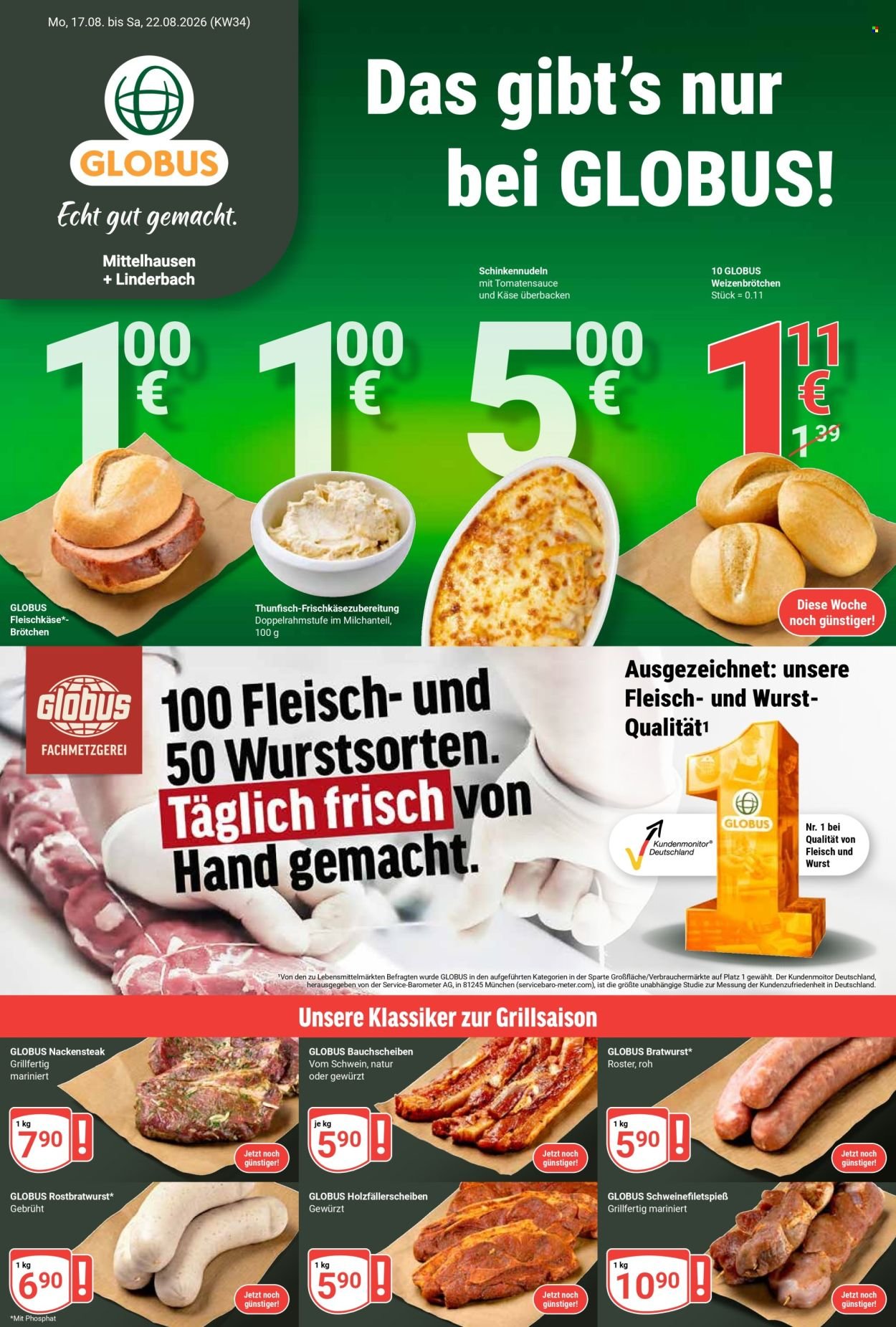 GLOBUS Prospekt - Ab Montag 17.08.2026