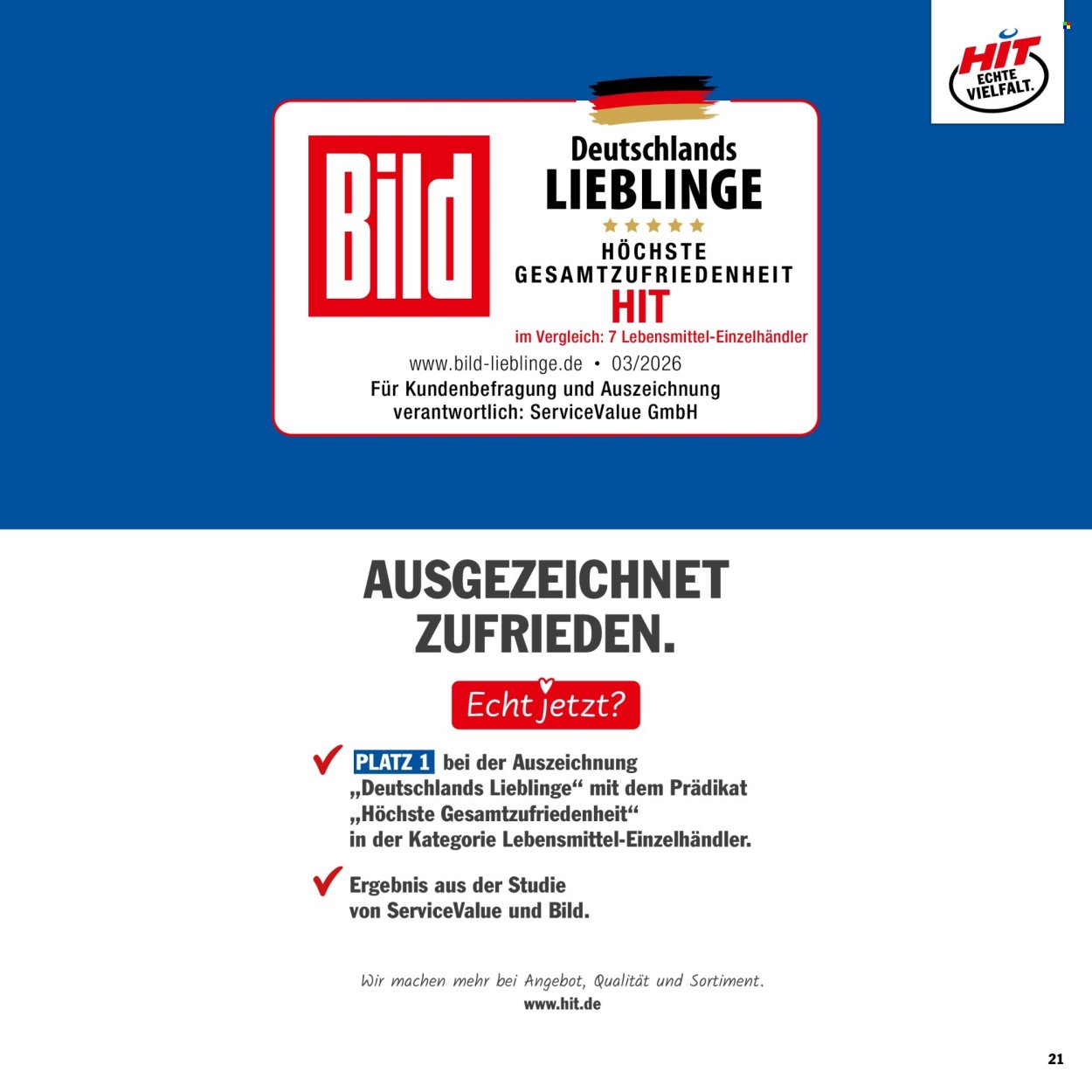 HIT Prospekt - Ab Montag 10.08.2026