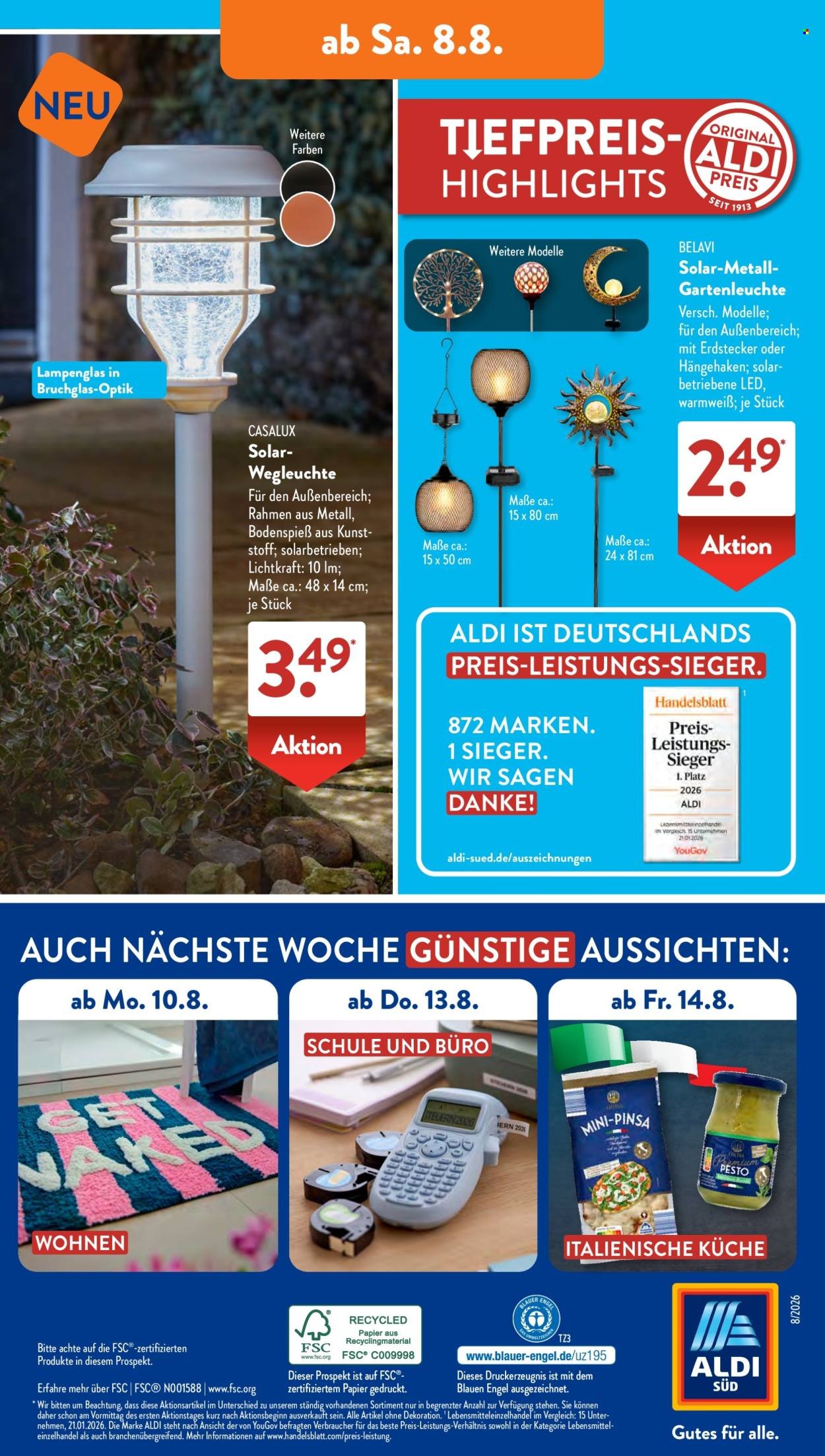 ALDI SÜD Prospekt - Ab Montag 3.08.2026