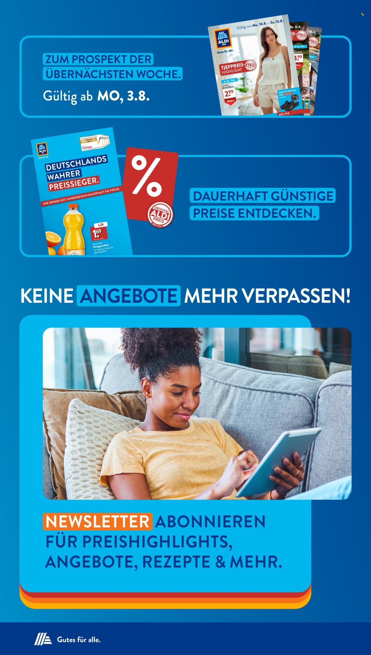 ALDI SÜD Prospekt - Ab Montag 3.08.2026
