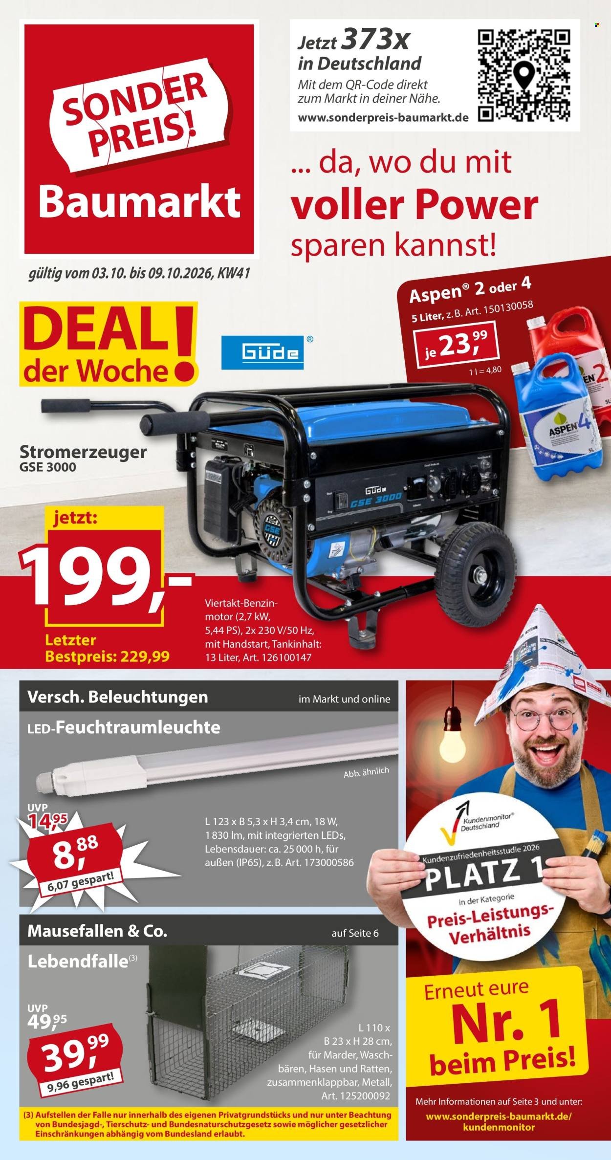 SONDERPREIS-BAUMARKT Prospekt - Ab Samstag 3.10.2026