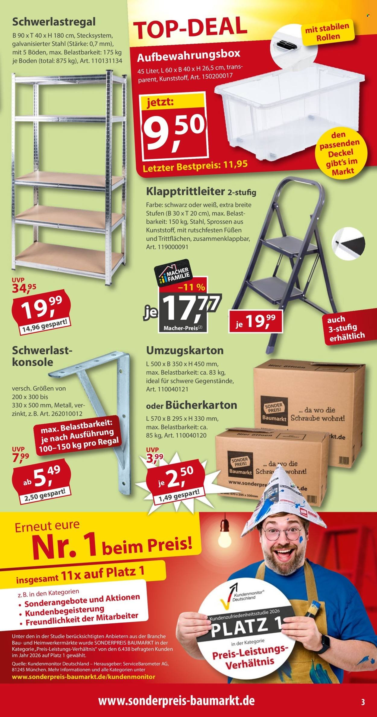 SONDERPREIS-BAUMARKT Prospekt - Ab Samstag 3.10.2026