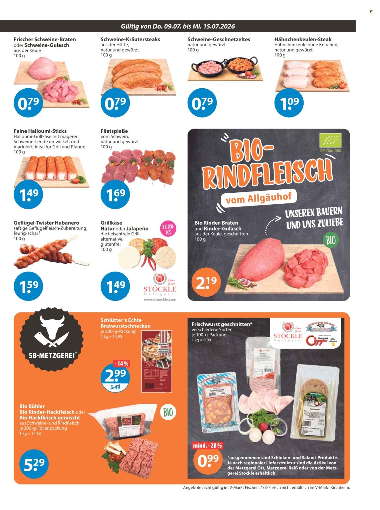 V-MARKT Prospekt - Ab Donnerstag 9.07.2026