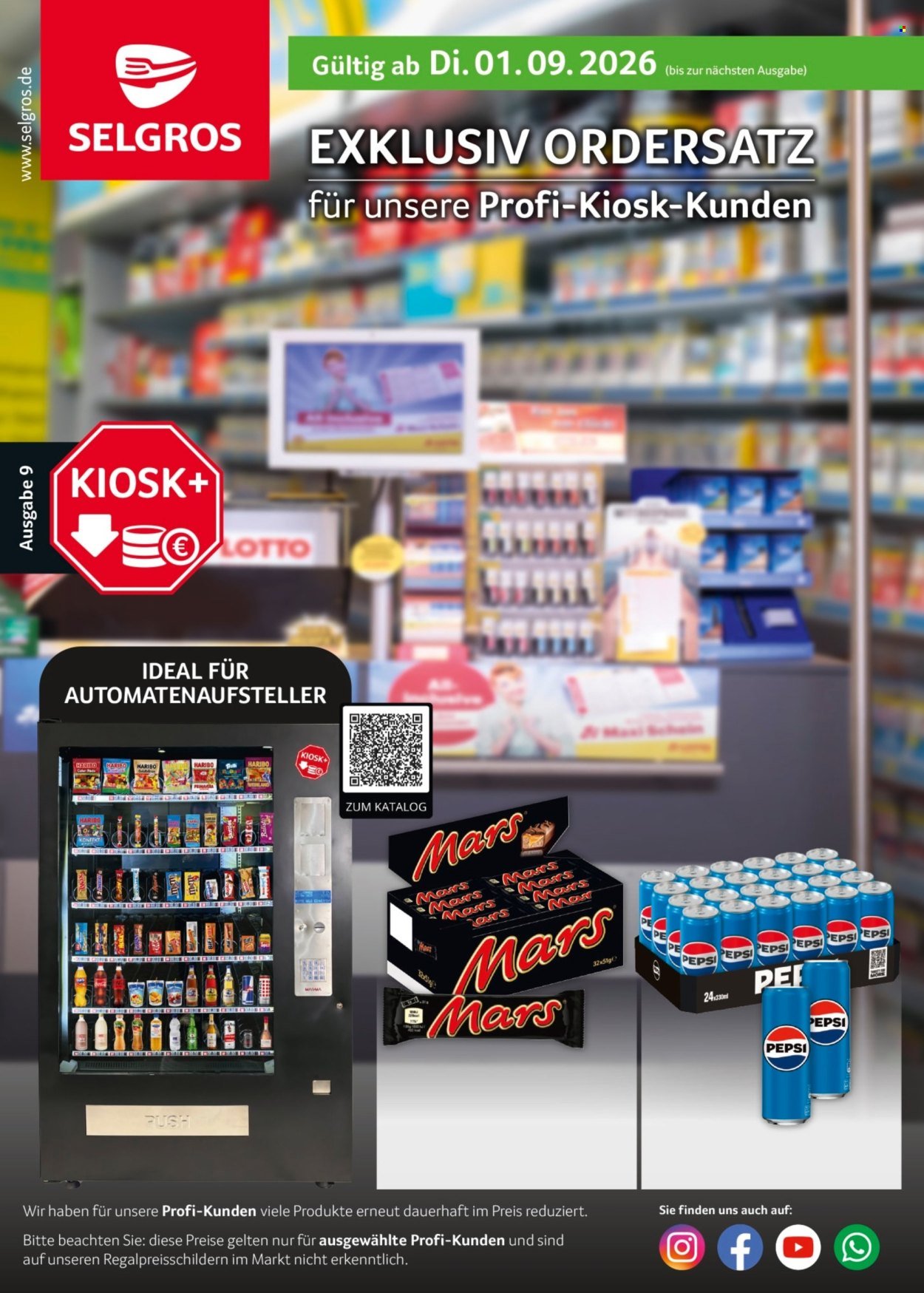 SELGROS Prospekt - Kiosk-Ordersatz