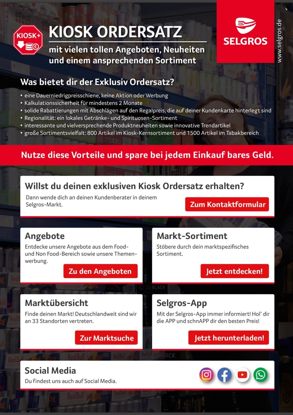SELGROS Prospekt - Kiosk-Ordersatz