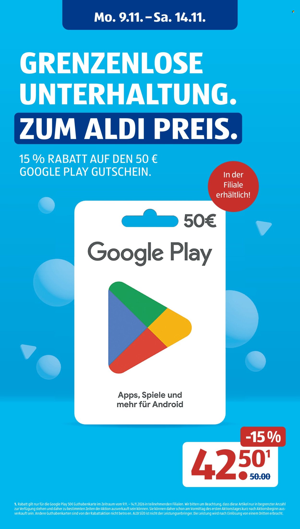ALDI SÜD Prospekt - Ab Montag 9.11.2026