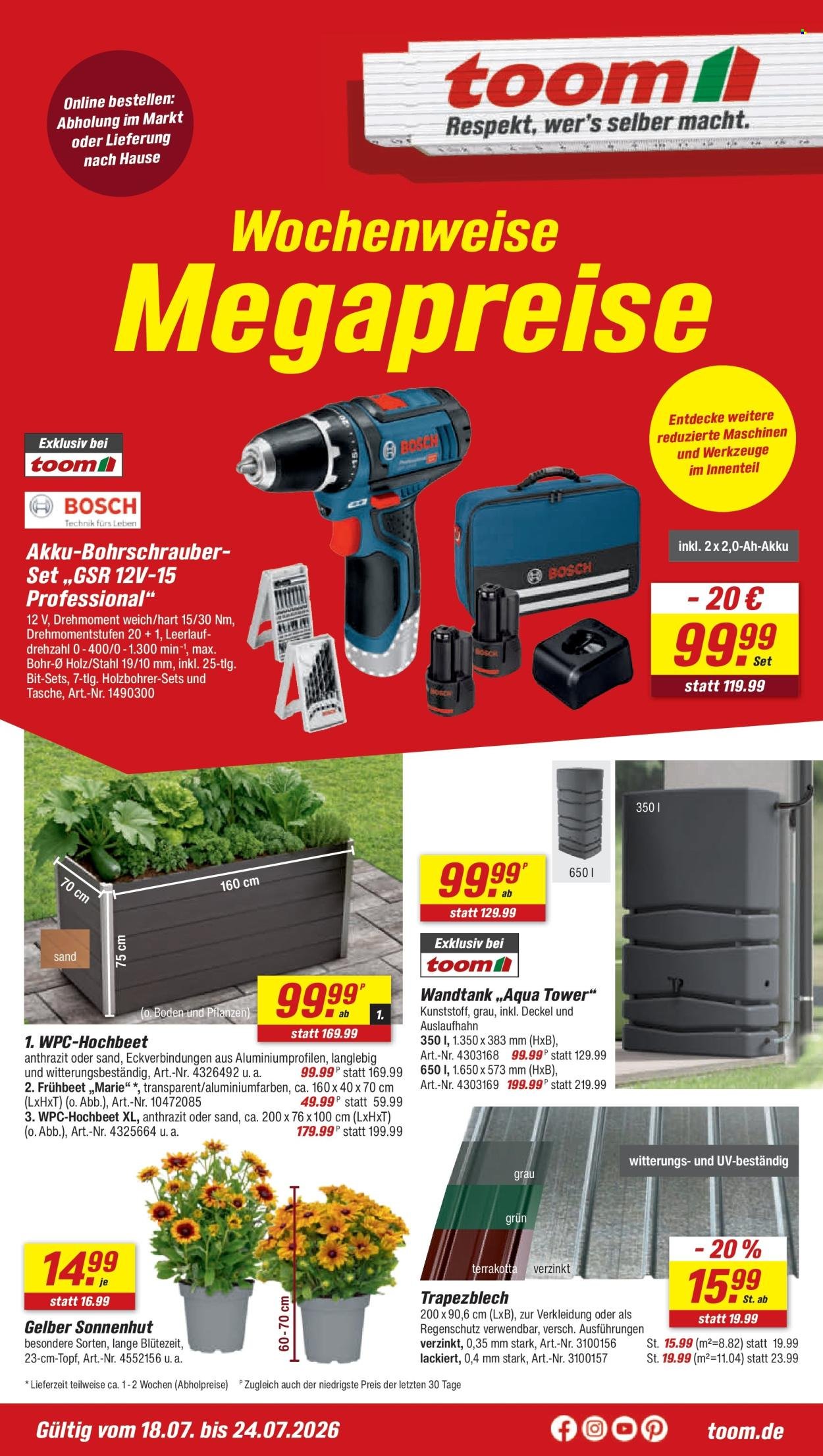 TOOM BAUMARKT Prospekt - Ab Samstag 18.07.2026