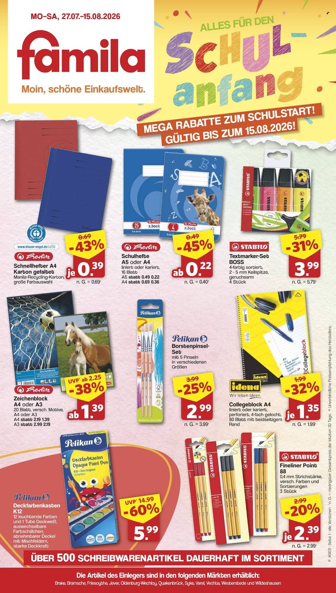 FAMILA Prospekt - Ab Montag 27.07.2026