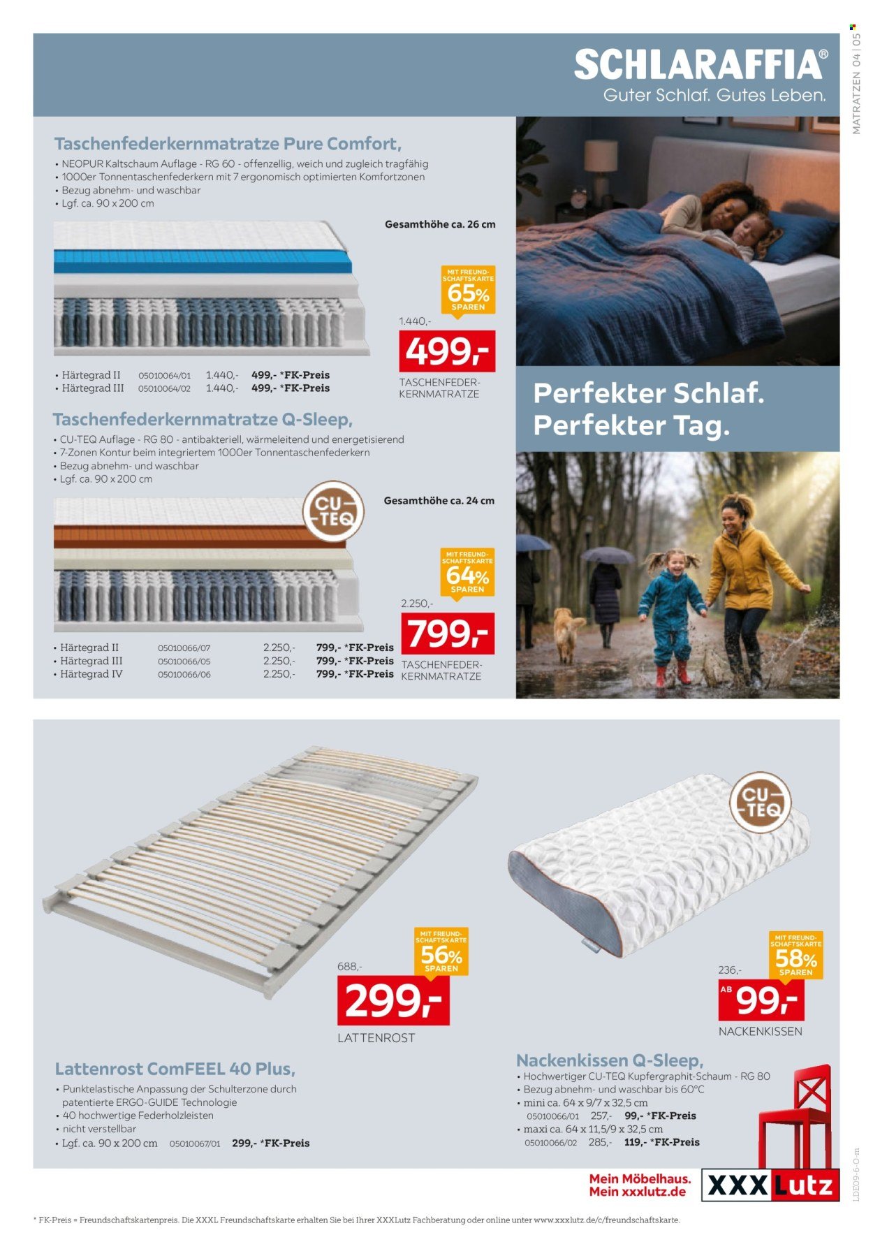 XXXLUTZ Prospekt - Bis zu 68% auf Matratzen