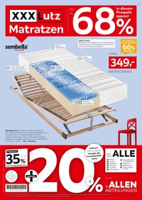 XXXLUTZ Prospekt - Bis zu 68% auf Matratzen