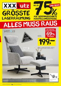XXXLUTZ Prospekt - Größte Lagerräumung
