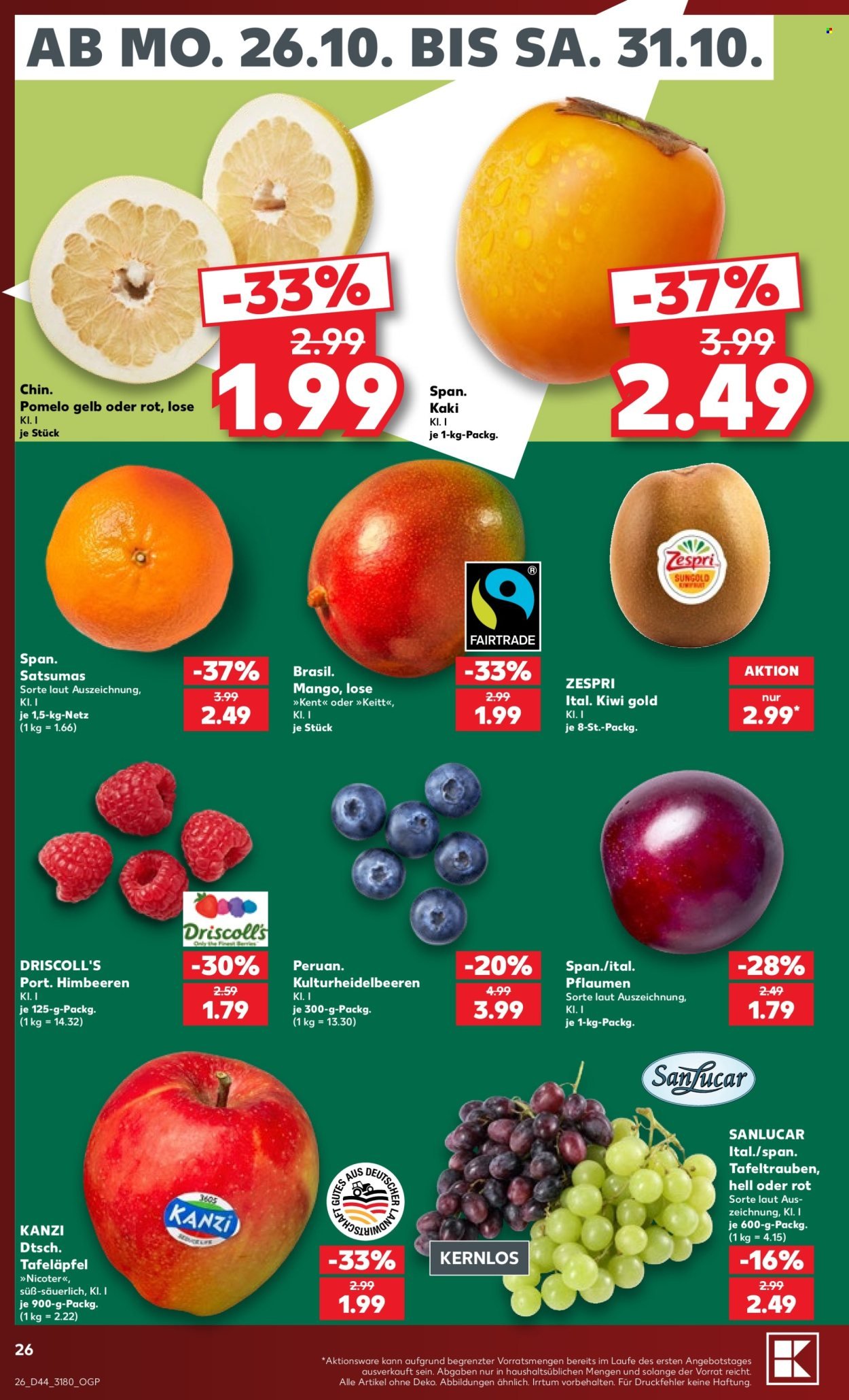 KAUFLAND Prospekt - Ab Montag 26.10.2026