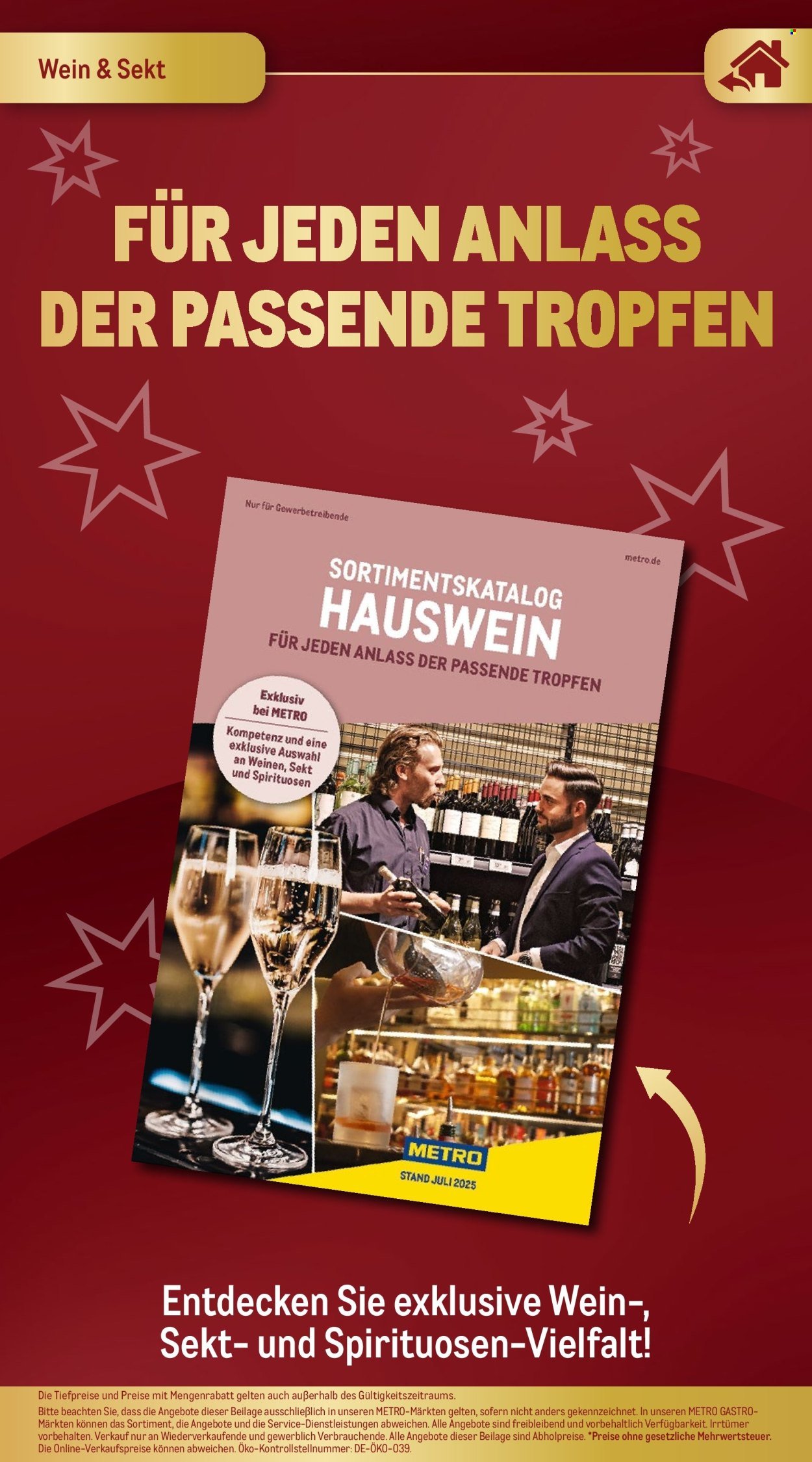 METRO Prospekt - Festlich Geniessen