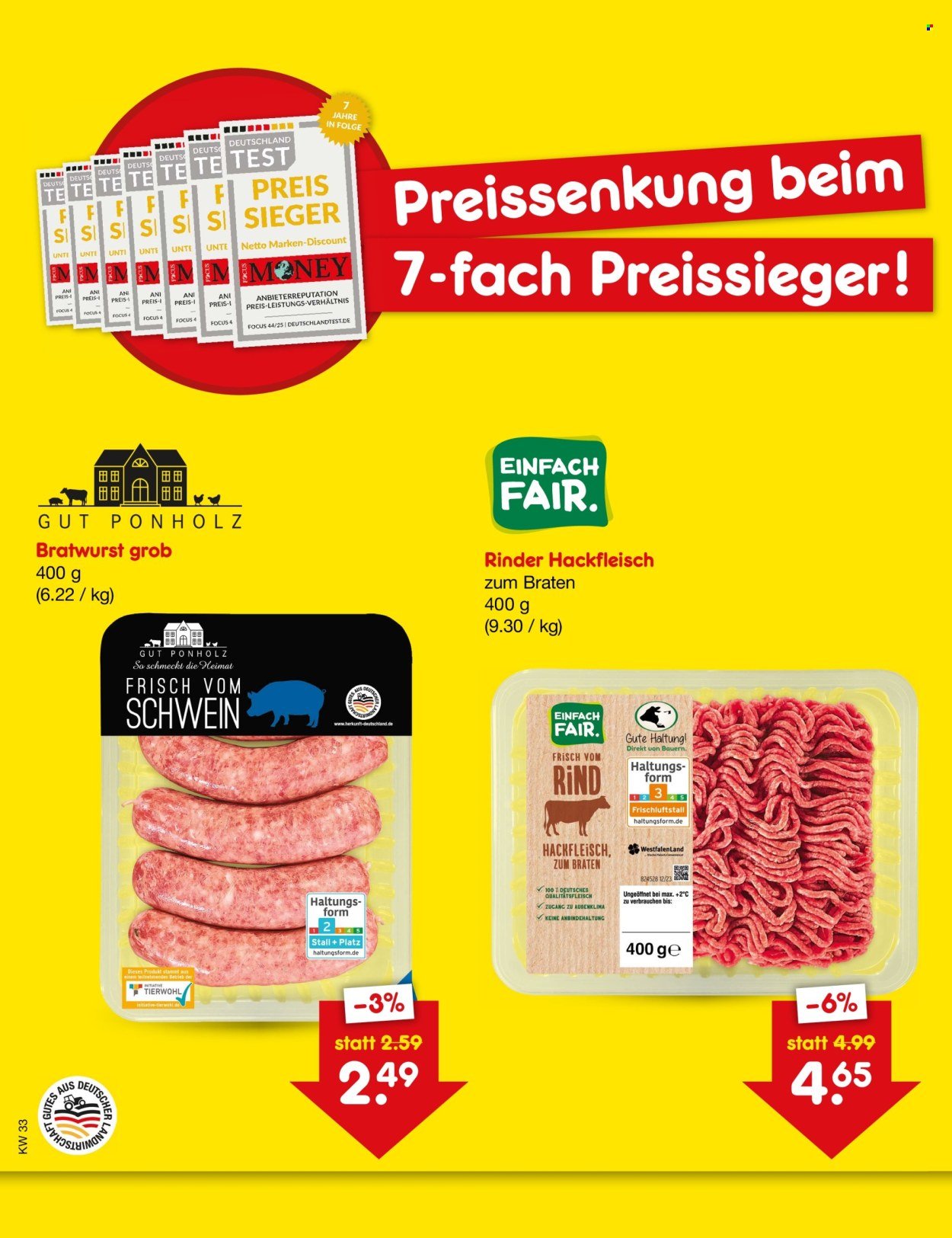 NETTO MARKEN-DISCOUNT Angebote - Preissenkung auf Dauer
