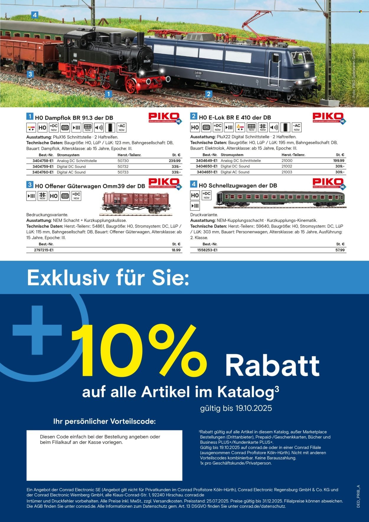 CONRAD Prospekt - Modellbahn Katalog