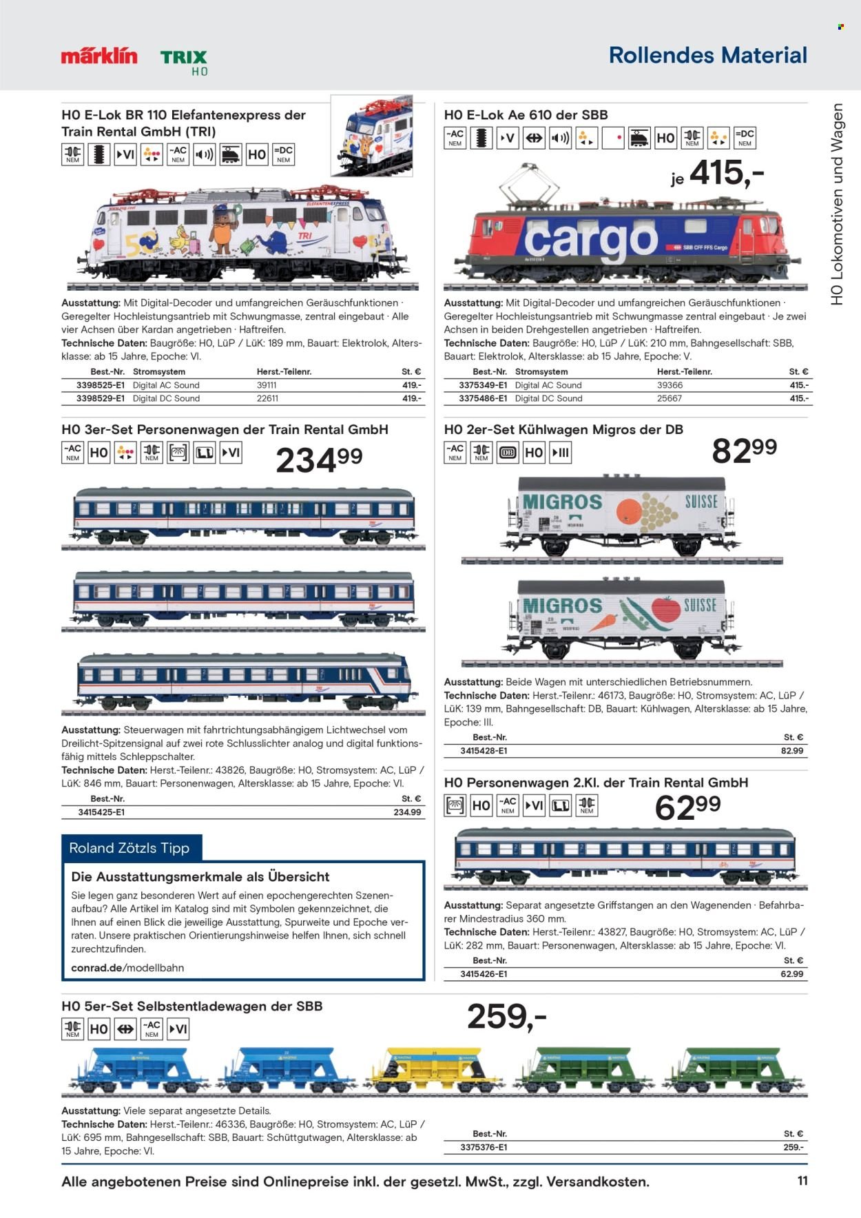 CONRAD Prospekt - Modellbahn Katalog