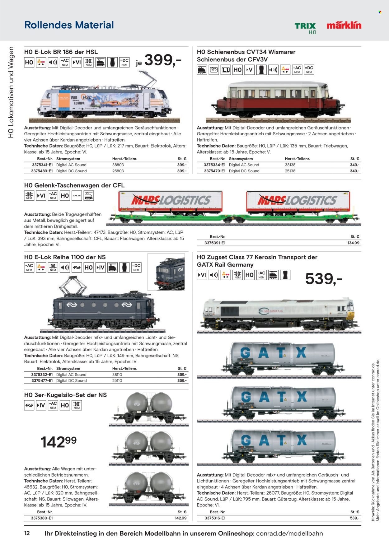 CONRAD Prospekt - Modellbahn Katalog