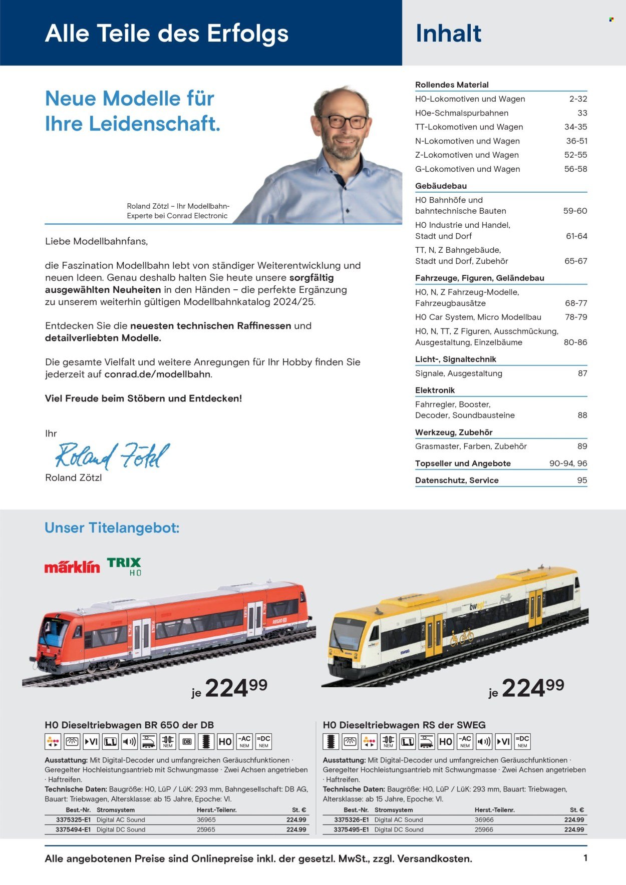 CONRAD Prospekt - Modellbahn Katalog