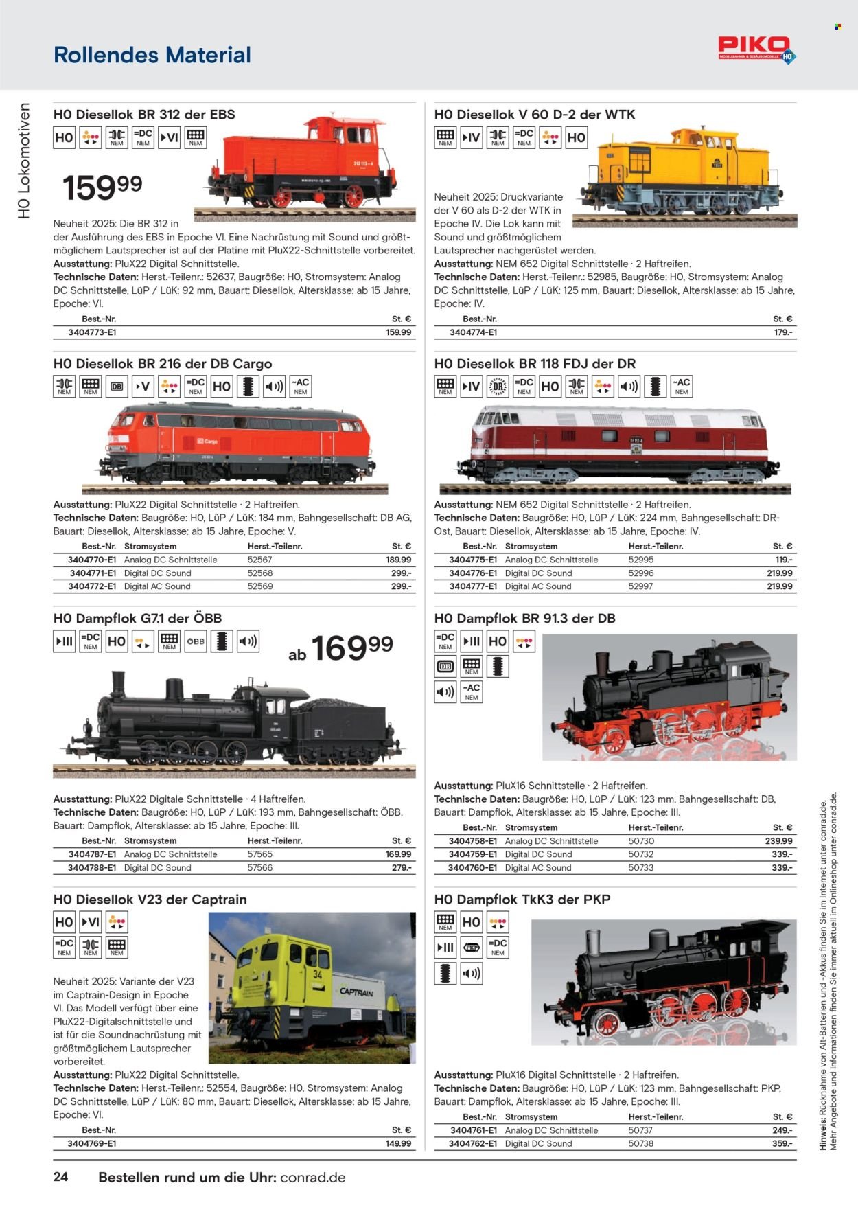 CONRAD Prospekt - Modellbahn Katalog