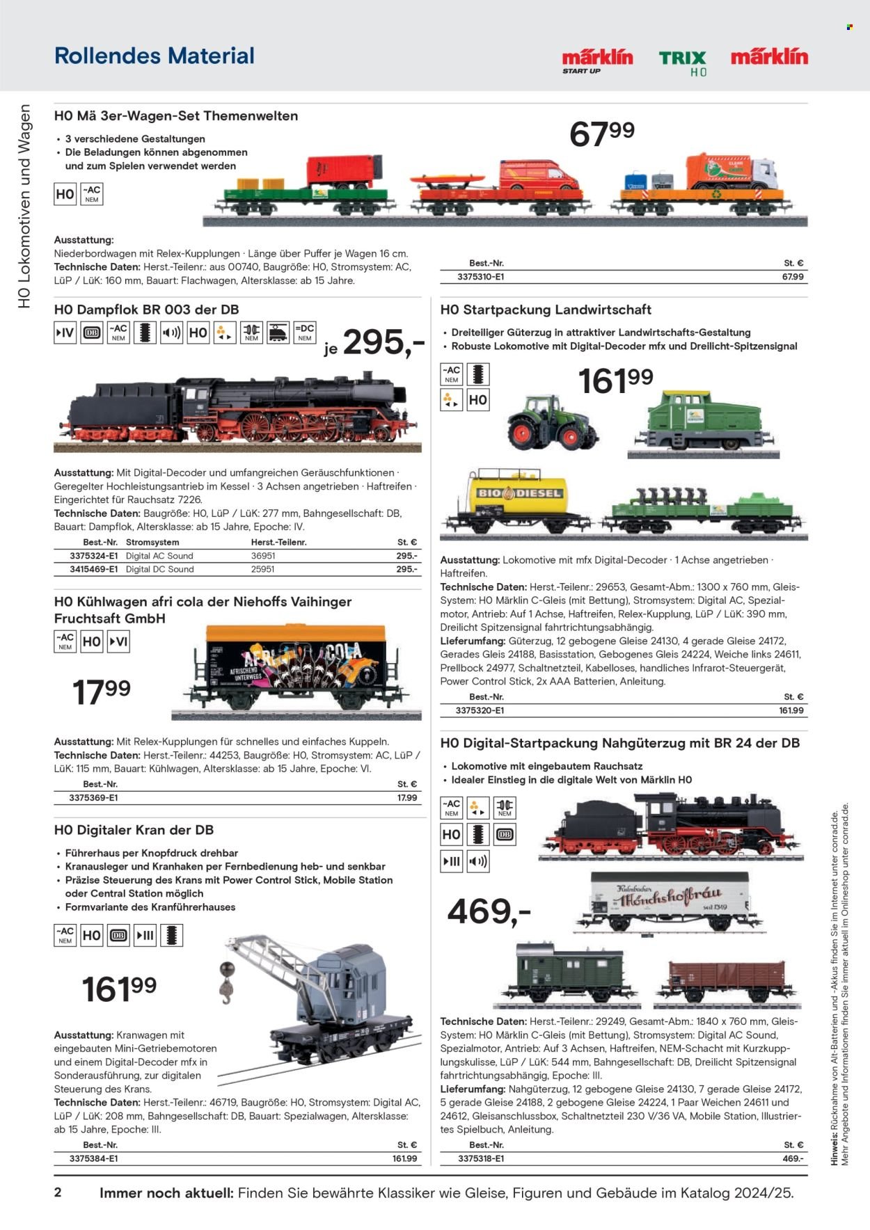 CONRAD Prospekt - Modellbahn Katalog