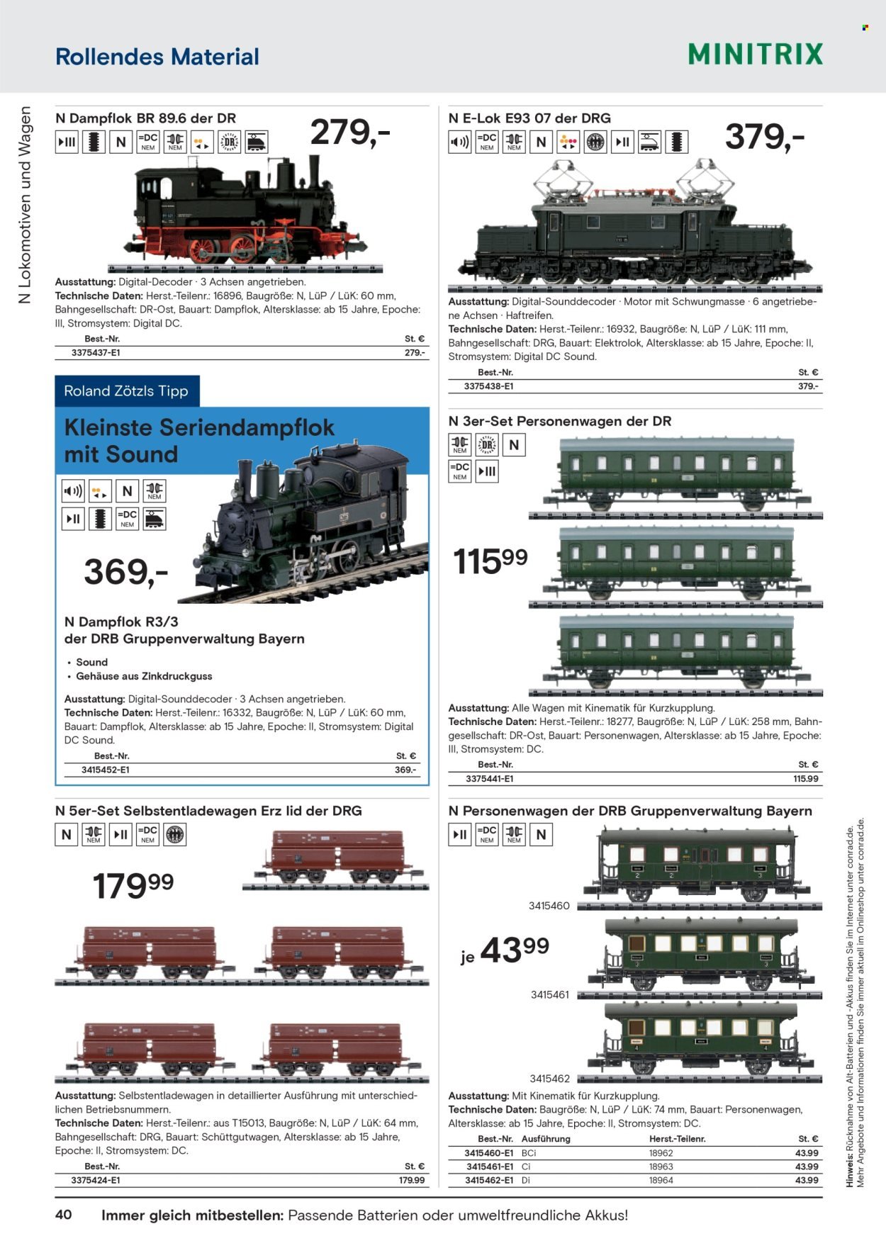 CONRAD Prospekt - Modellbahn Katalog