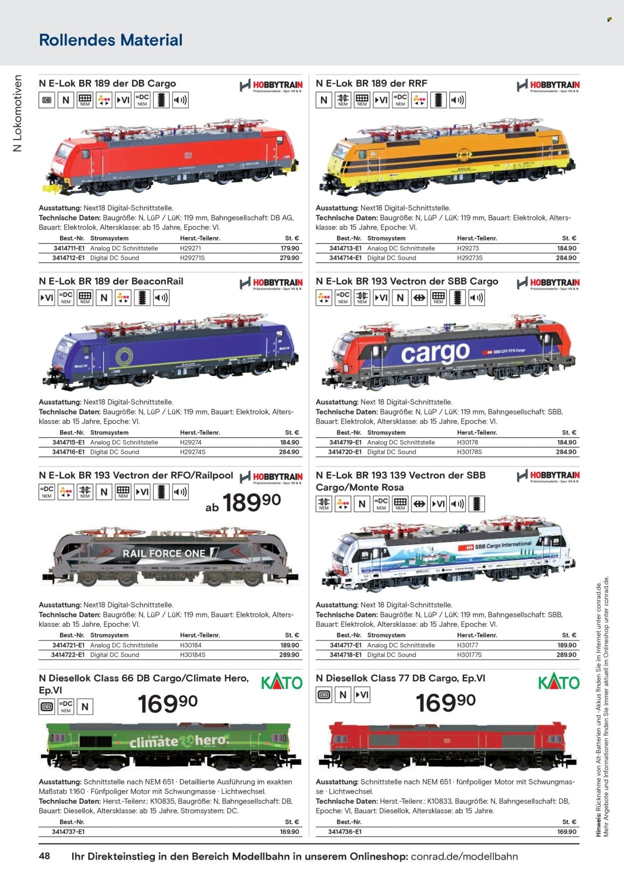 CONRAD Prospekt - Modellbahn Katalog