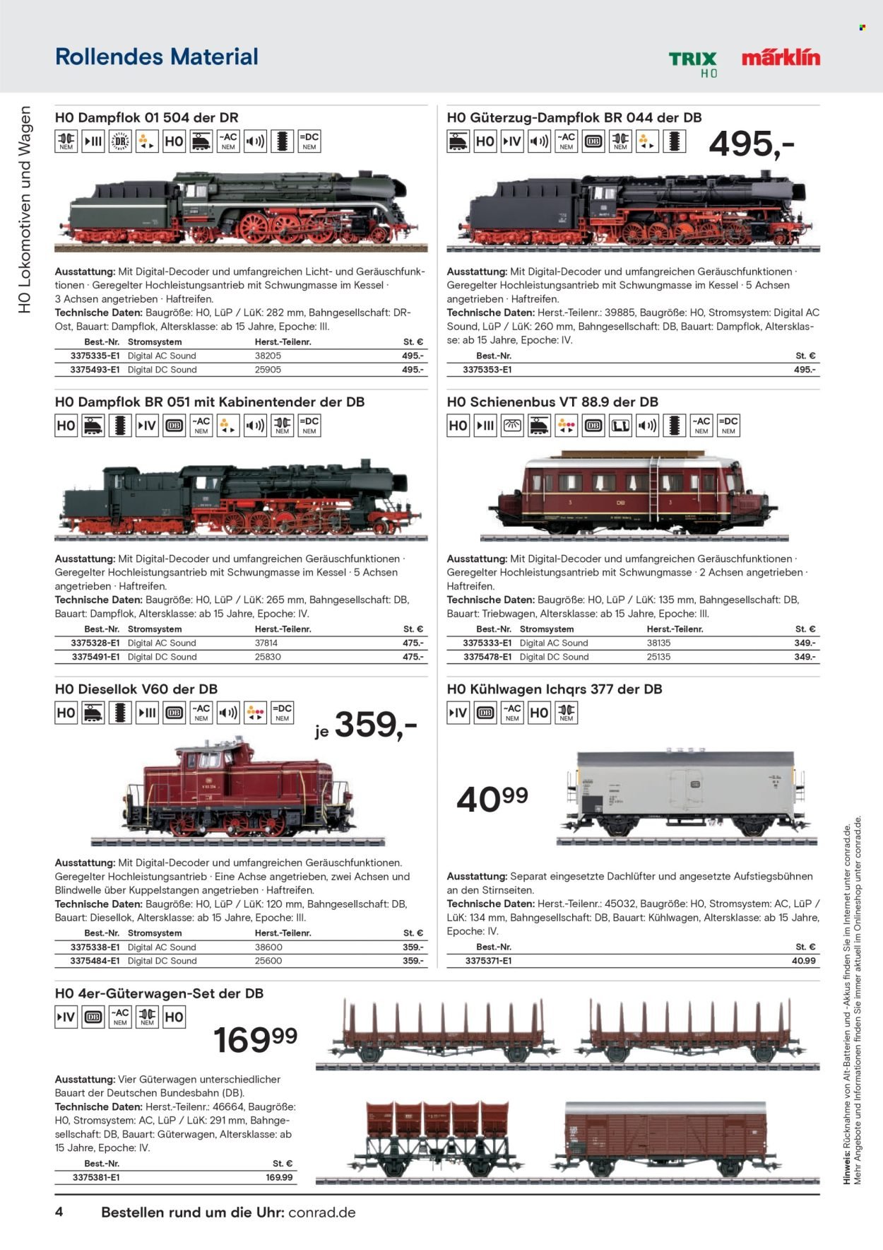 CONRAD Prospekt - Modellbahn Katalog