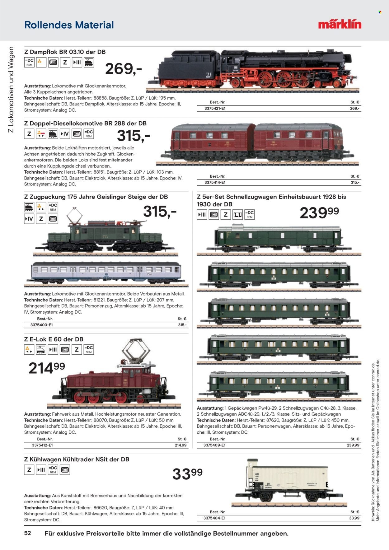CONRAD Prospekt - Modellbahn Katalog