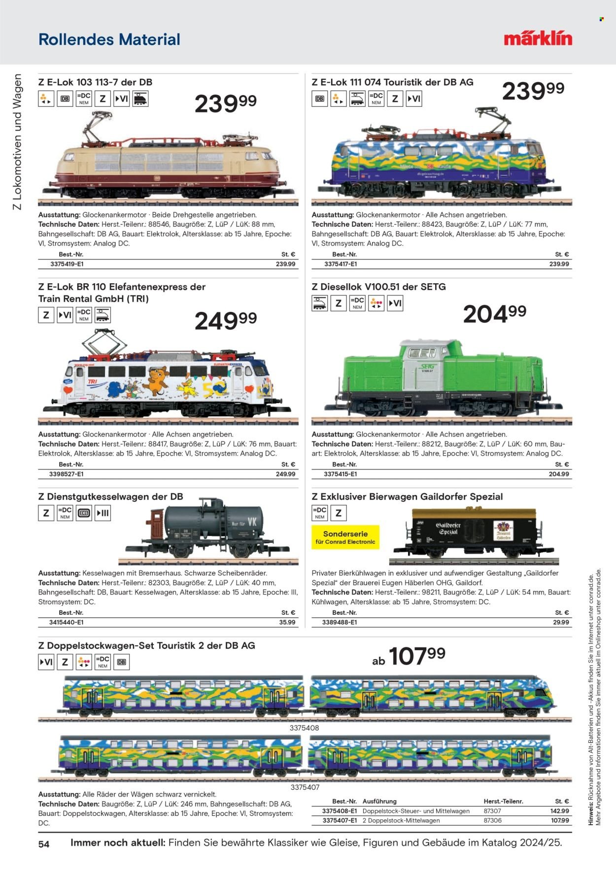 CONRAD Prospekt - Modellbahn Katalog
