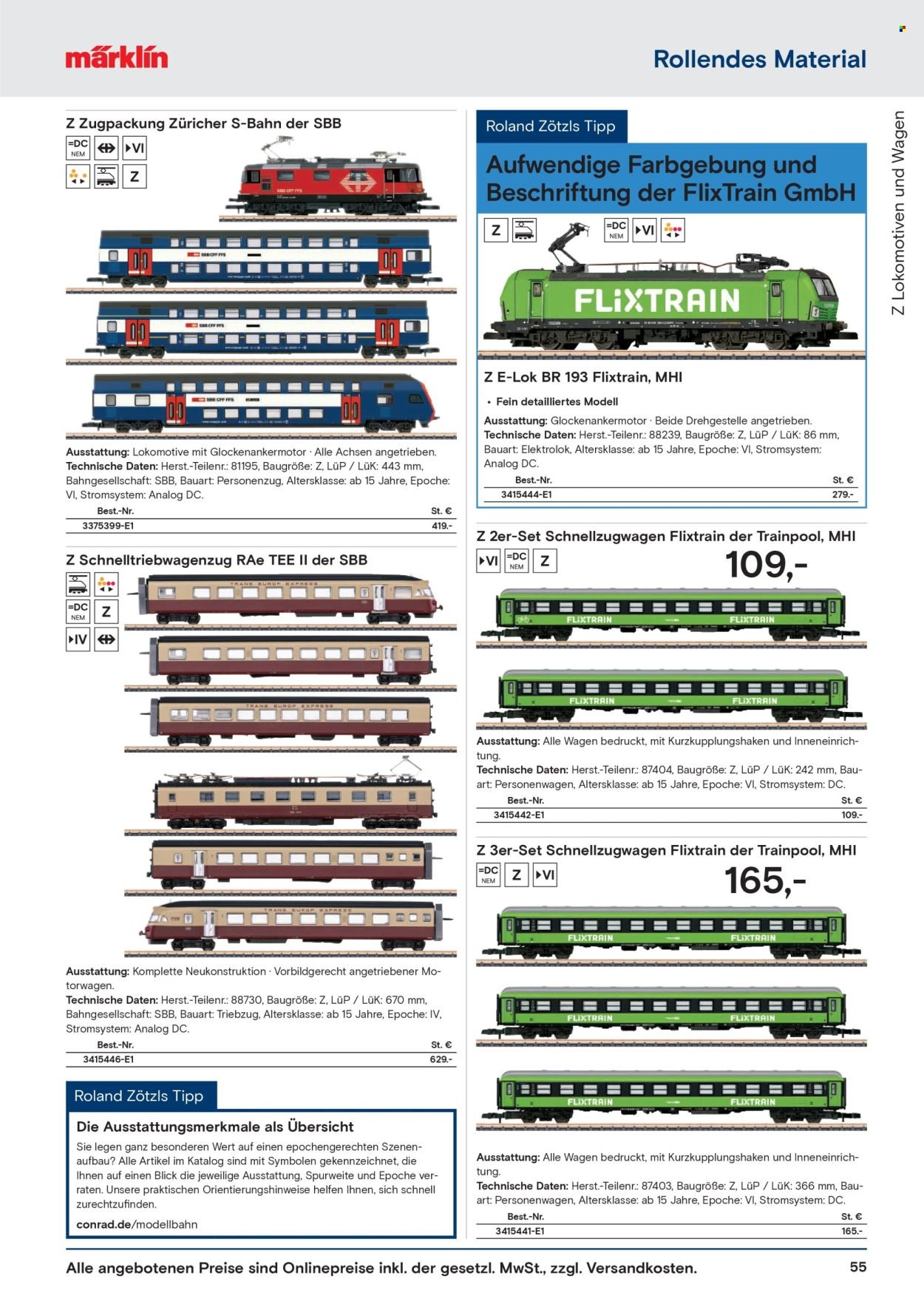 CONRAD Prospekt - Modellbahn Katalog
