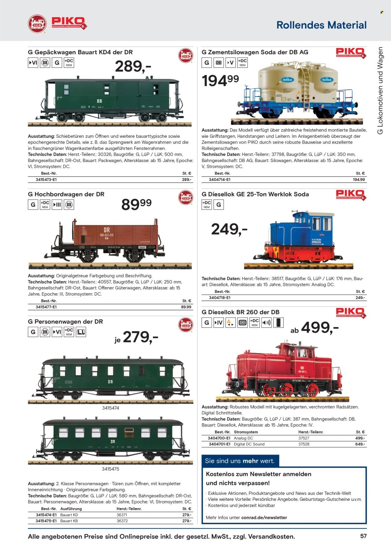 CONRAD Prospekt - Modellbahn Katalog