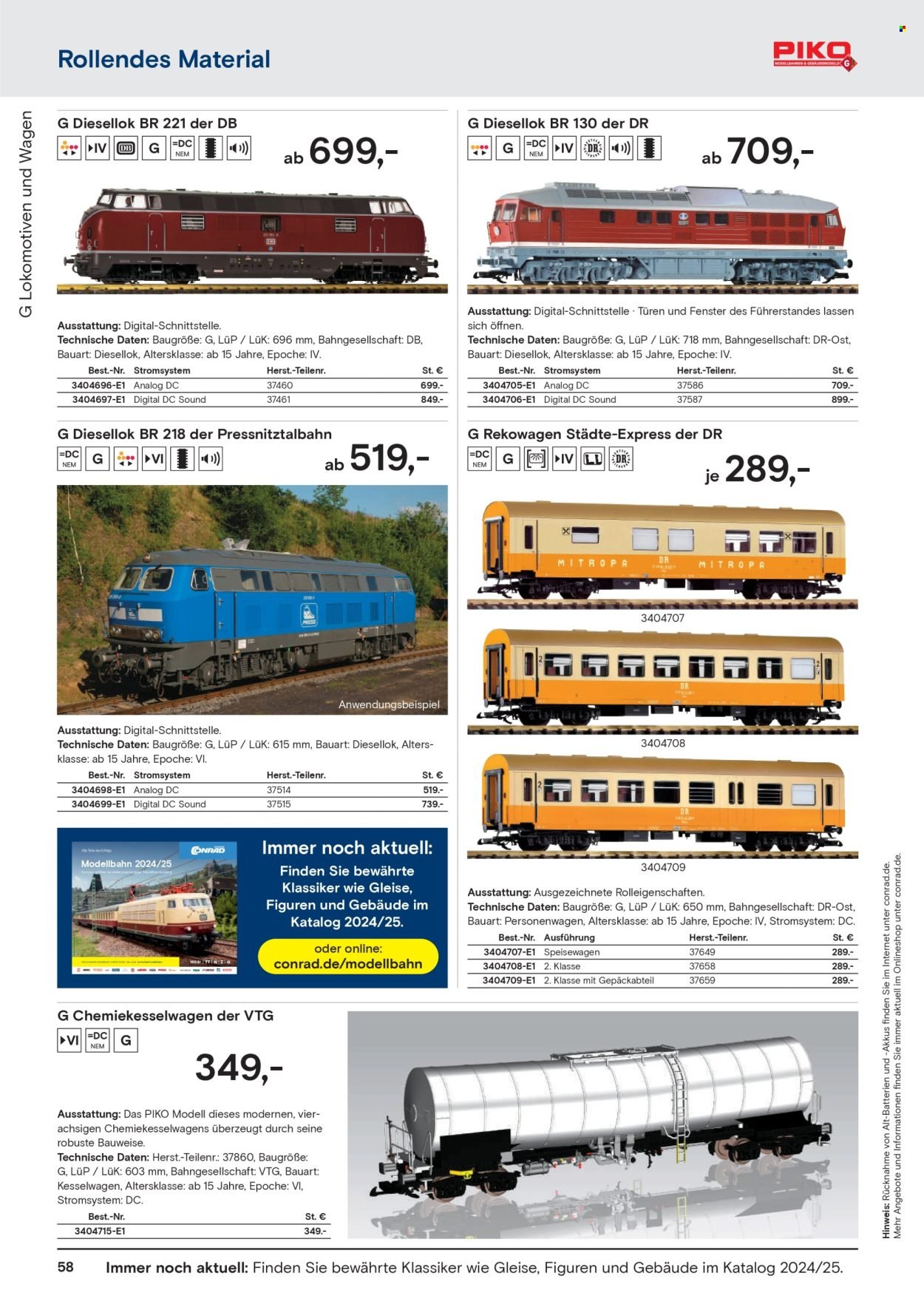 CONRAD Prospekt - Modellbahn Katalog