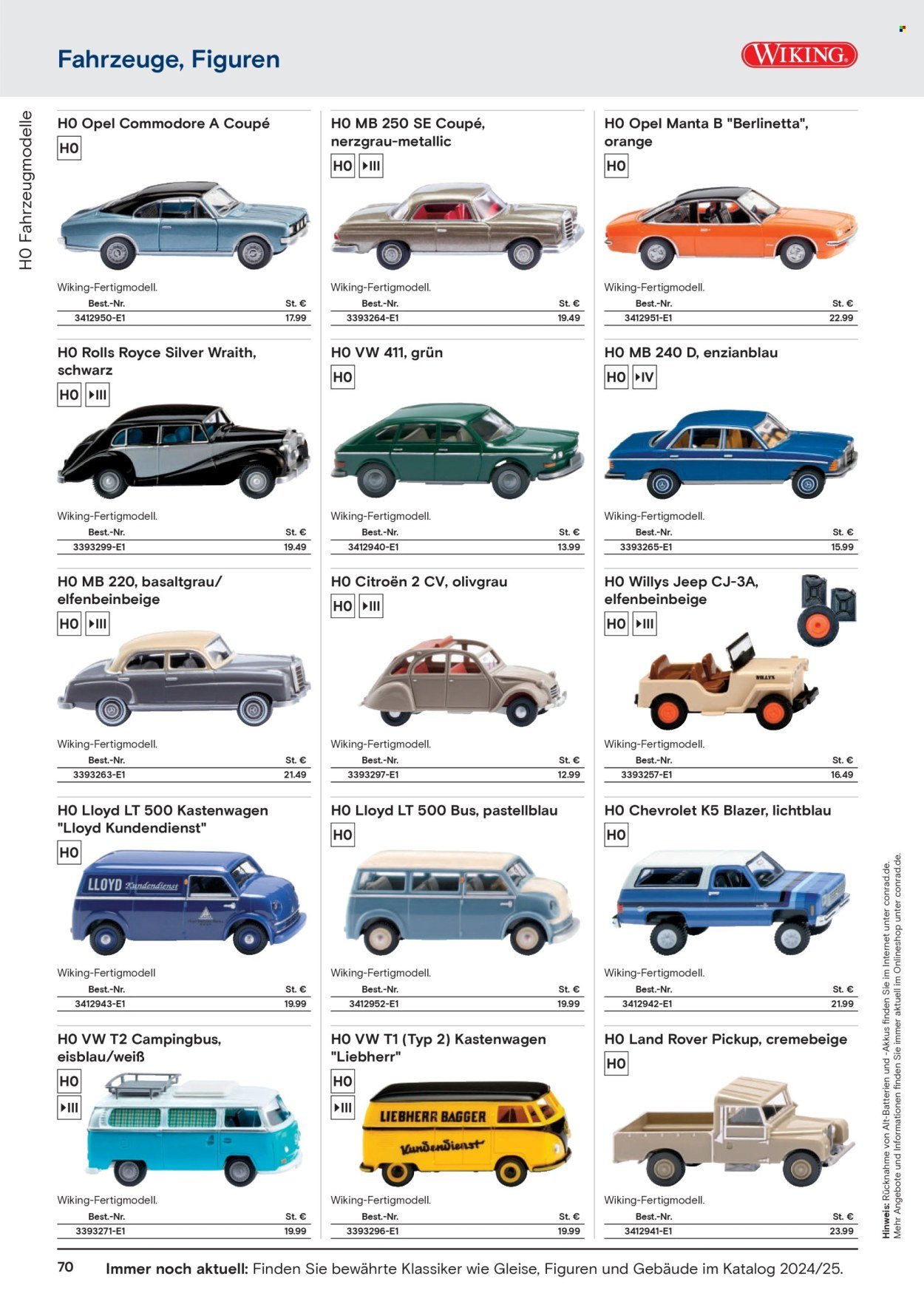 CONRAD Prospekt - Modellbahn Katalog