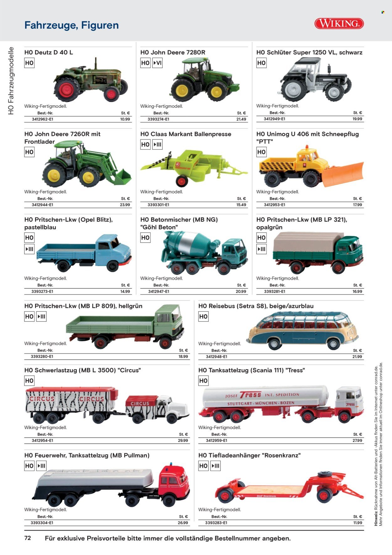 CONRAD Prospekt - Modellbahn Katalog
