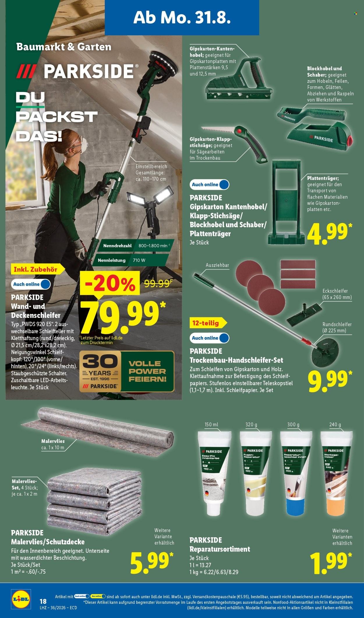 LIDL Prospekt - Ab Montag 31.08.2026