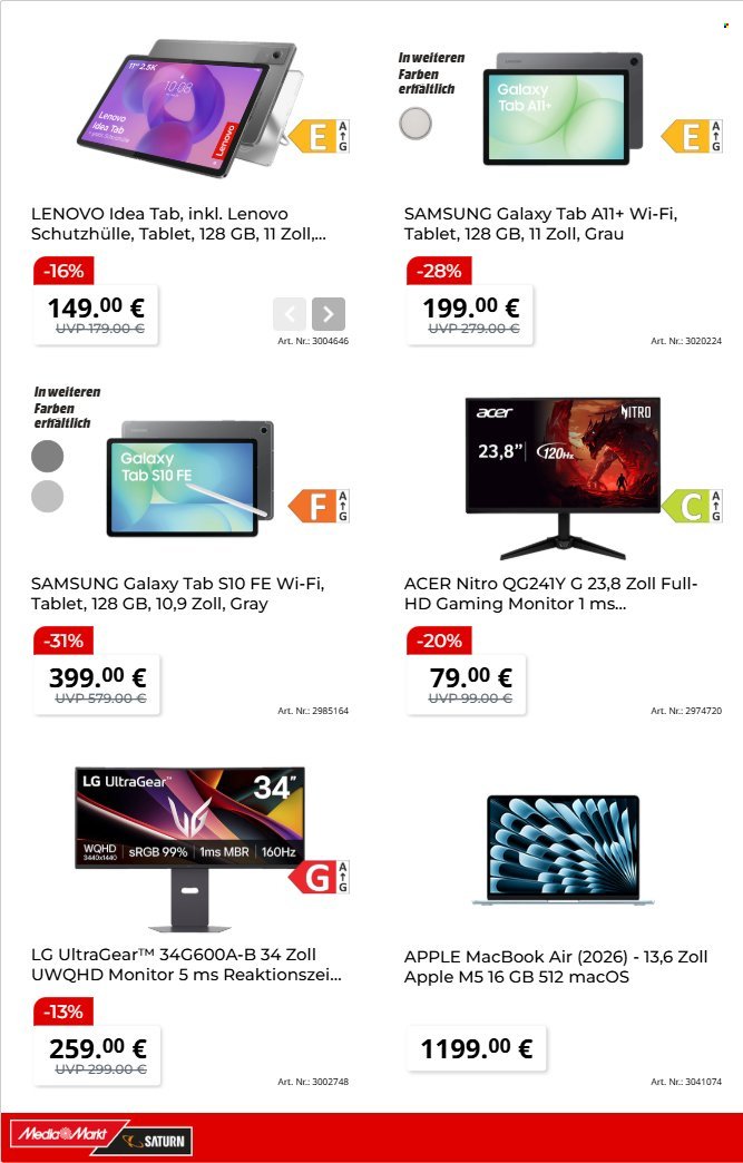 SATURN Prospekt - Ab Montag 23.03.2026 (2026-03-23 - 2026-04-07)