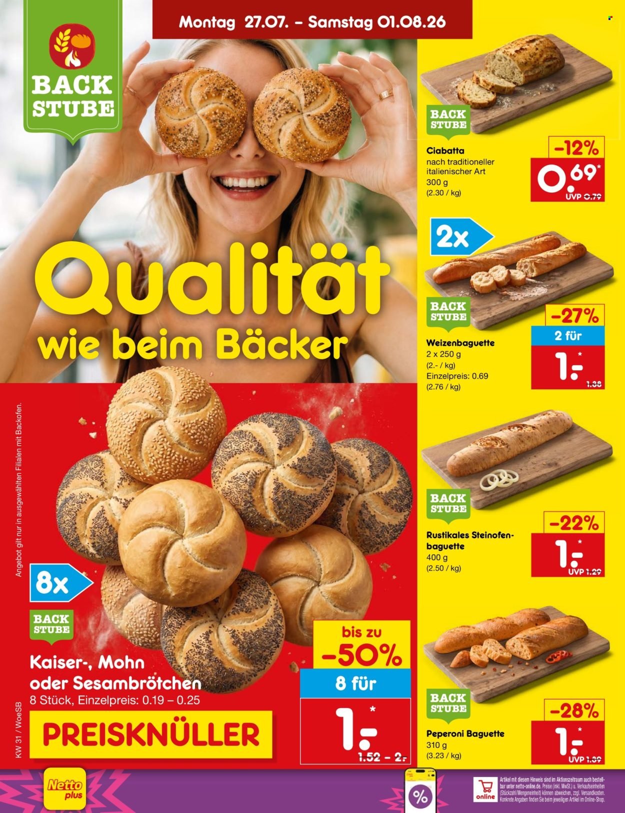 NETTO MARKEN-DISCOUNT Prospekt - Ab Montag 27.07.2026