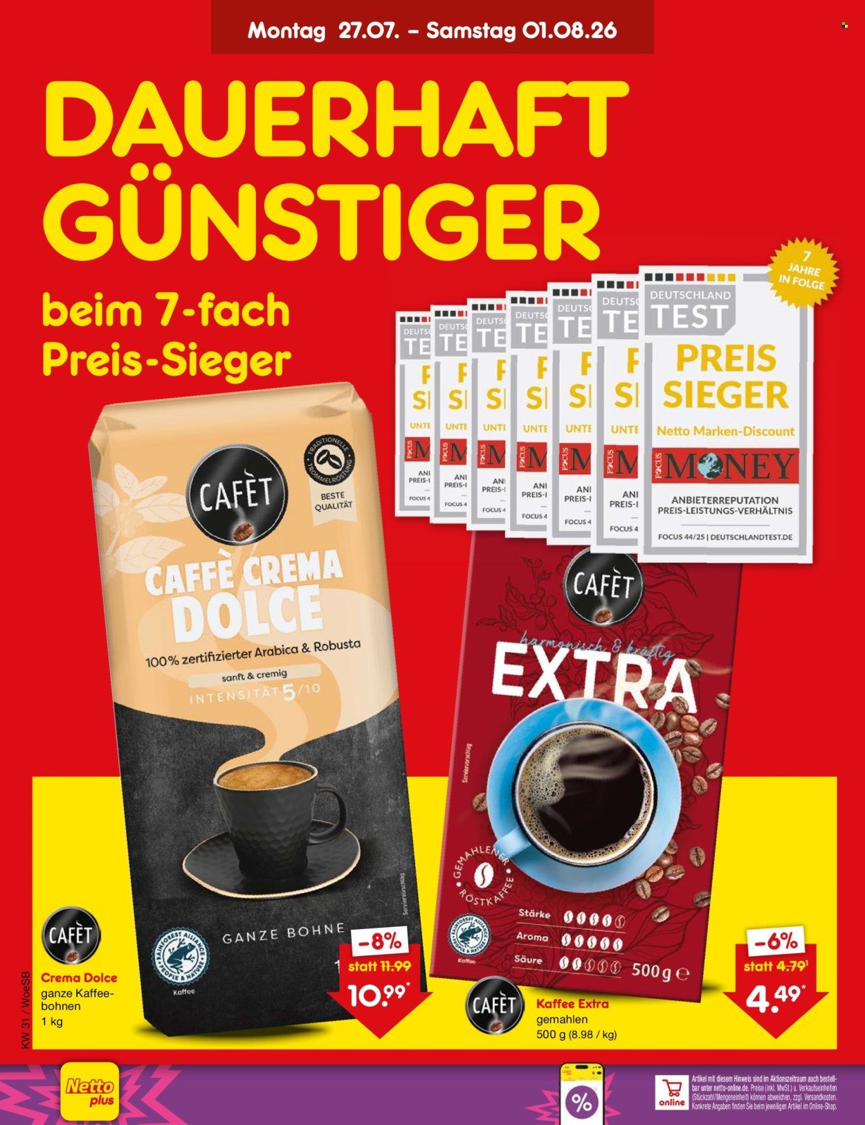 NETTO MARKEN-DISCOUNT Prospekt - Ab Montag 27.07.2026