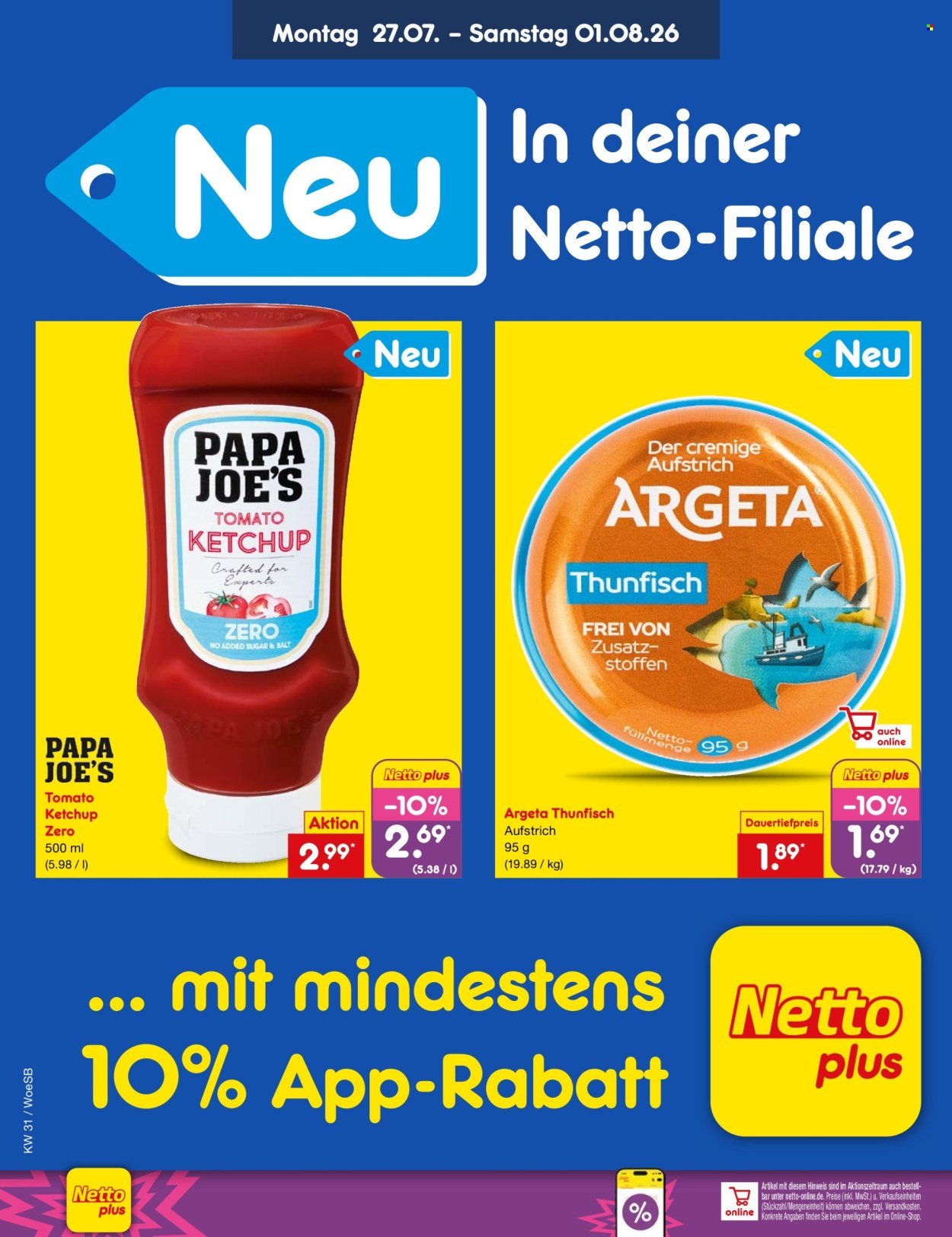 NETTO MARKEN-DISCOUNT Prospekt - Ab Montag 27.07.2026