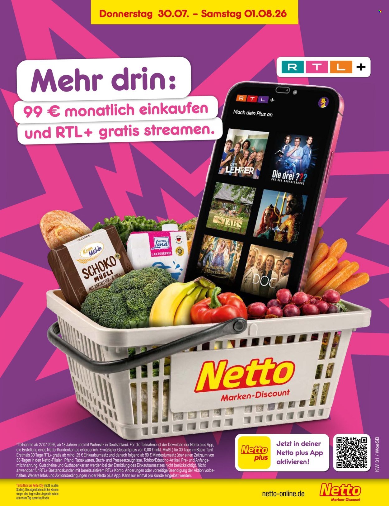 NETTO MARKEN-DISCOUNT Prospekt - Ab Montag 27.07.2026