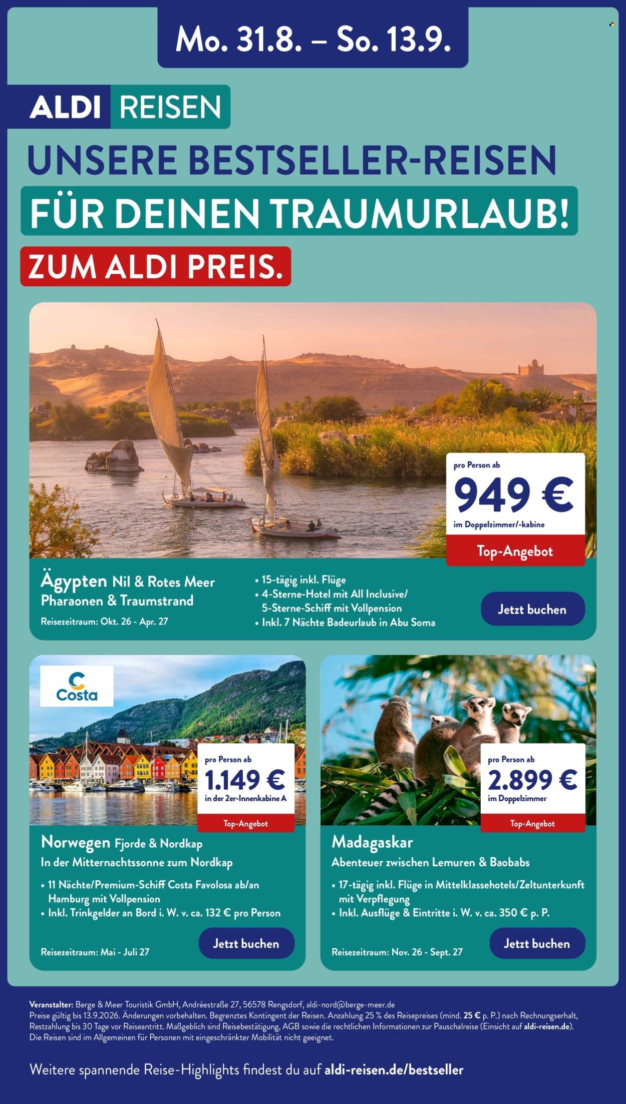 ALDI NORD Prospekt - Ab Montag 31.08.2026