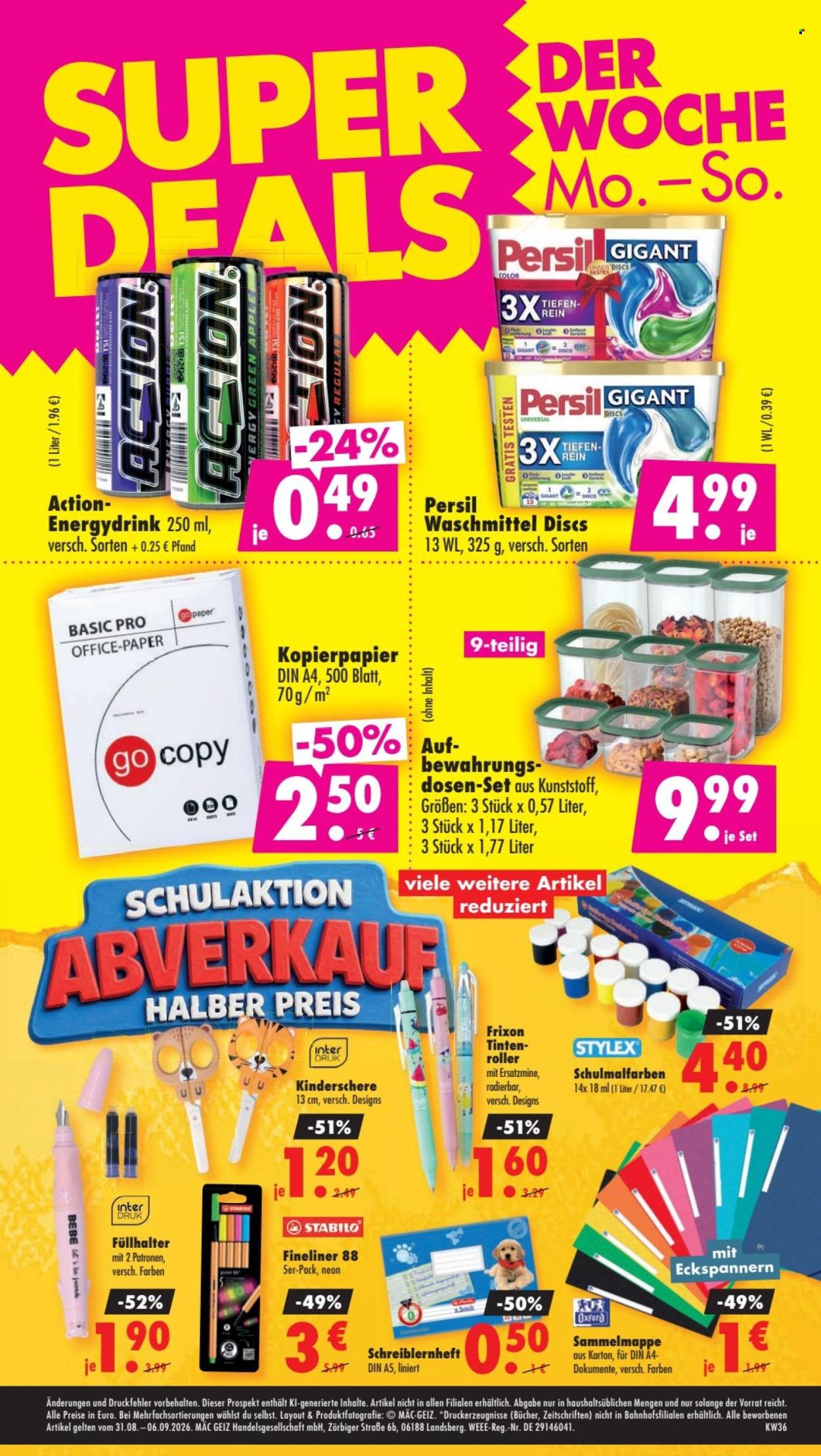 MÄC-GEIZ Prospekt - Ab Montag 31.08.2026
