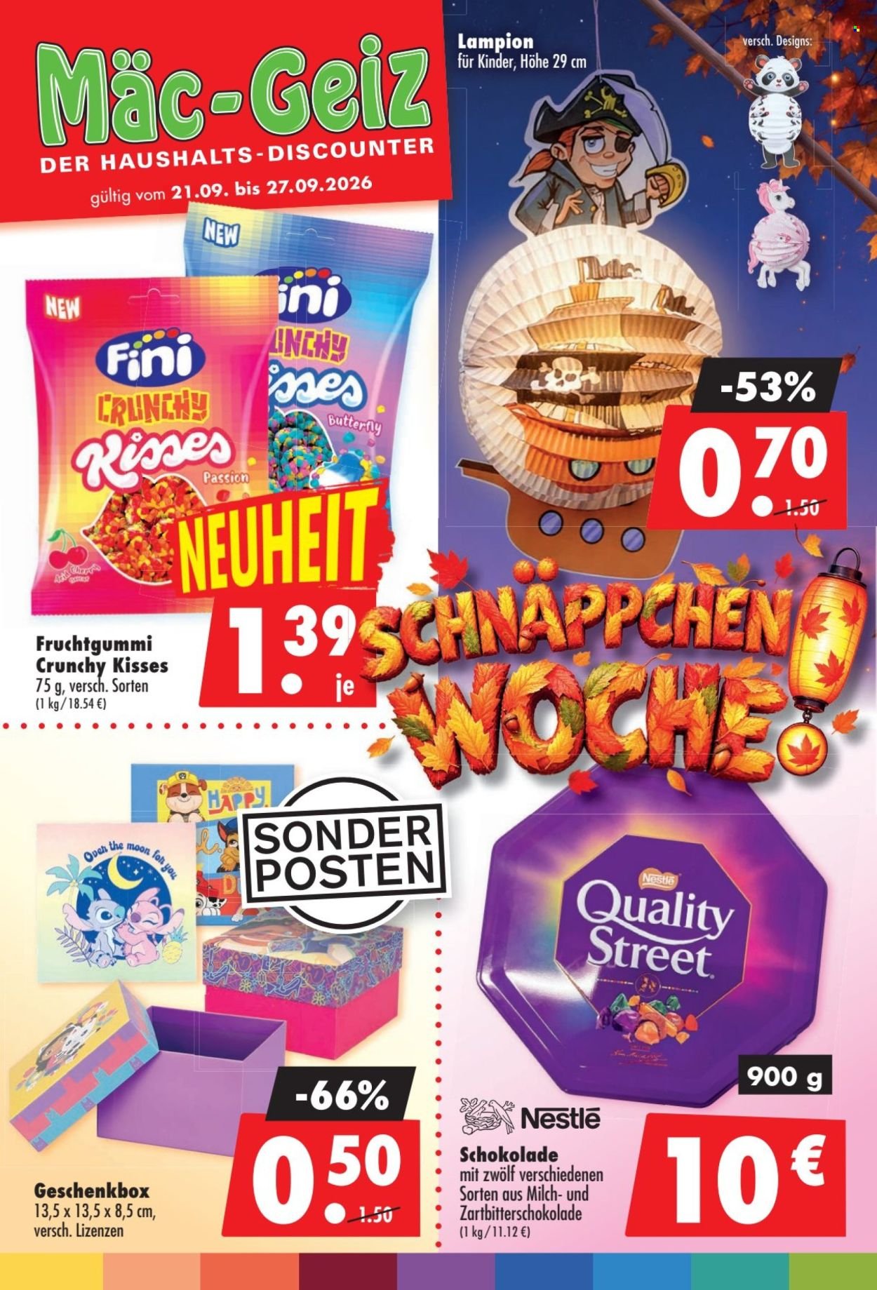 MÄC-GEIZ Prospekt - Ab Montag 21.09.2026