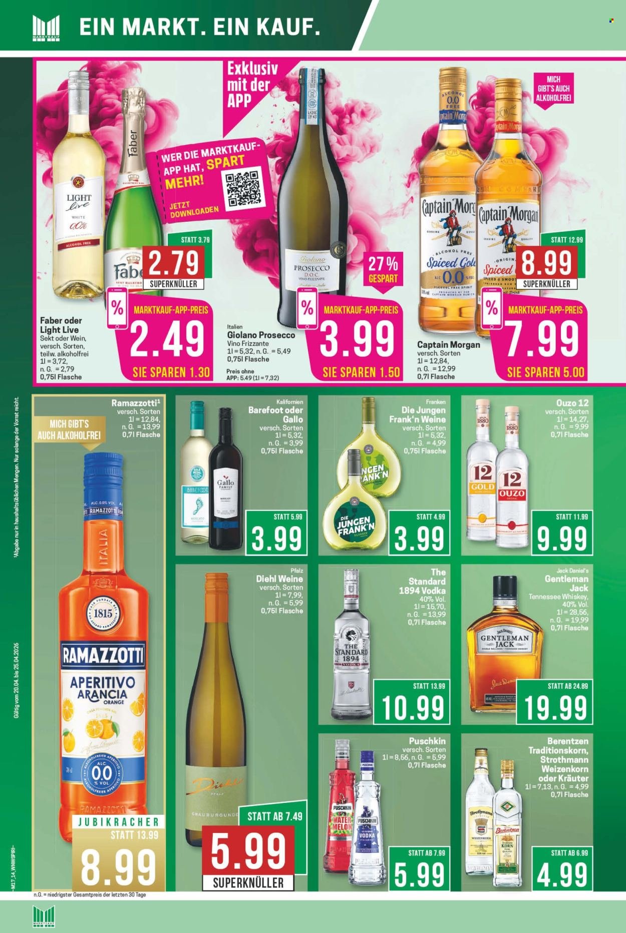 MARKTKAUF Prospekt - Ab Montag 20.04.2026 (2026-04-20 - 2026-04-25)
