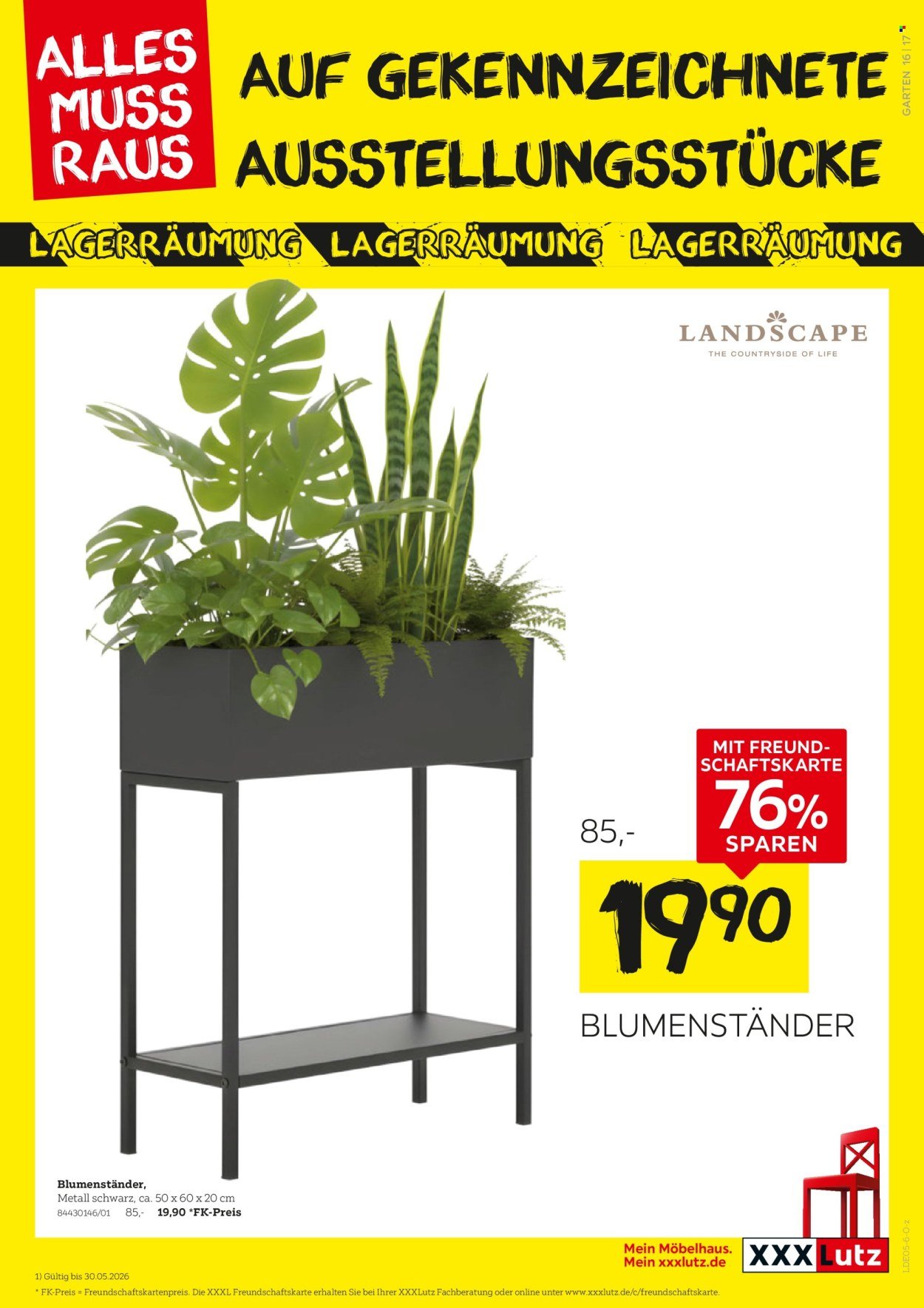 XXXLUTZ Prospekt - Größte Lagerräumung