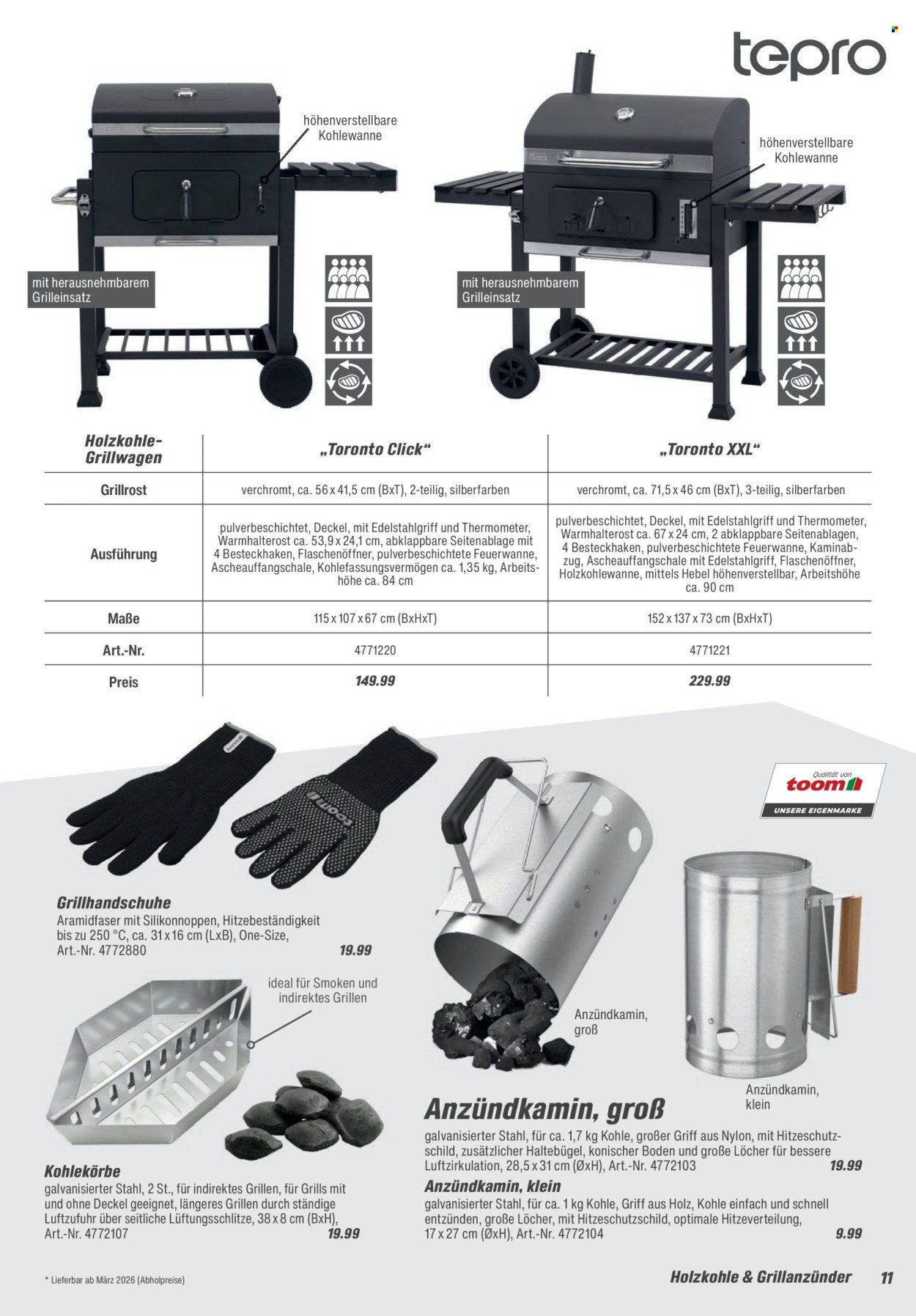 TOOM BAUMARKT Prospekt - Grills & Zubehör